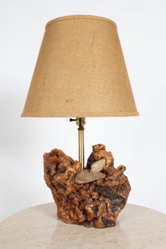 Mid Century Organic Rustic Modern Tree Root Lamp