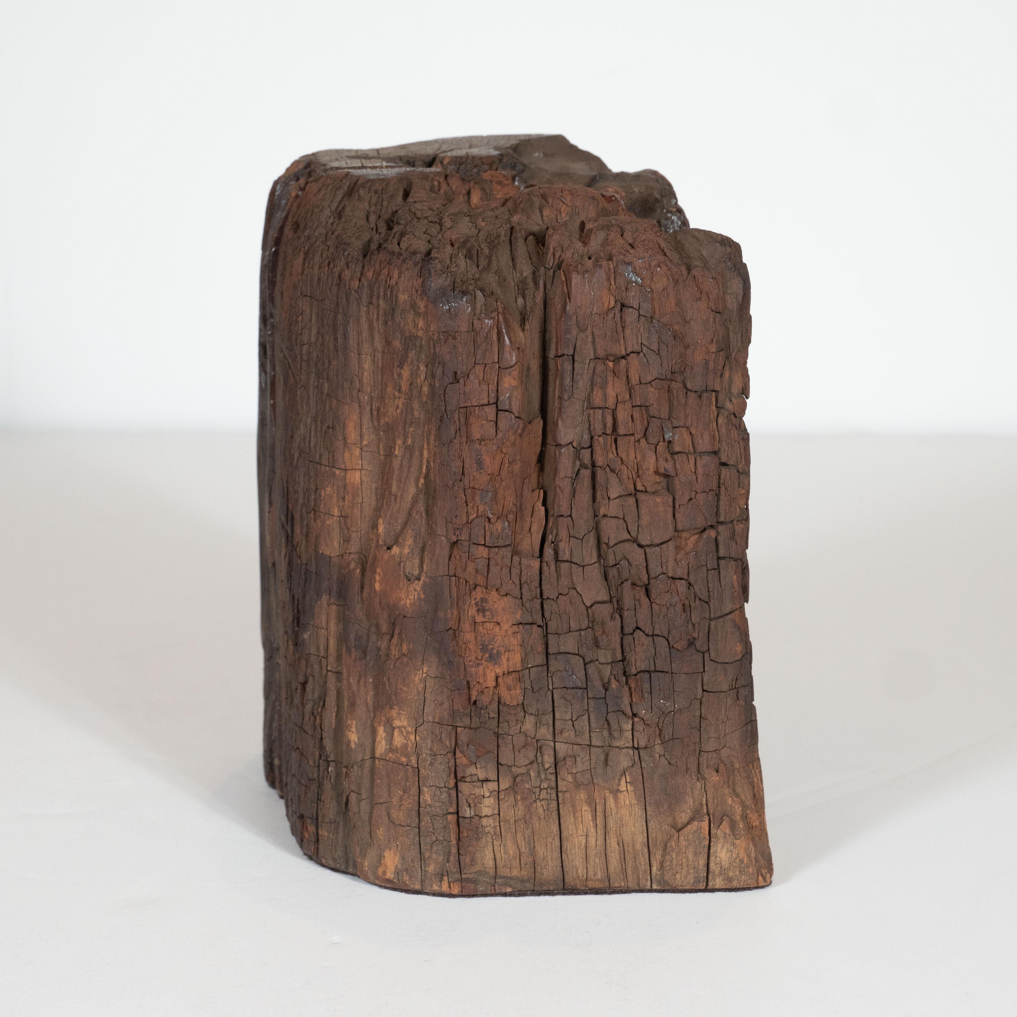 Mid-20th Century Midcentury Organic Schmieg & Kotzian Caobo Bookends from 16th Century Beams