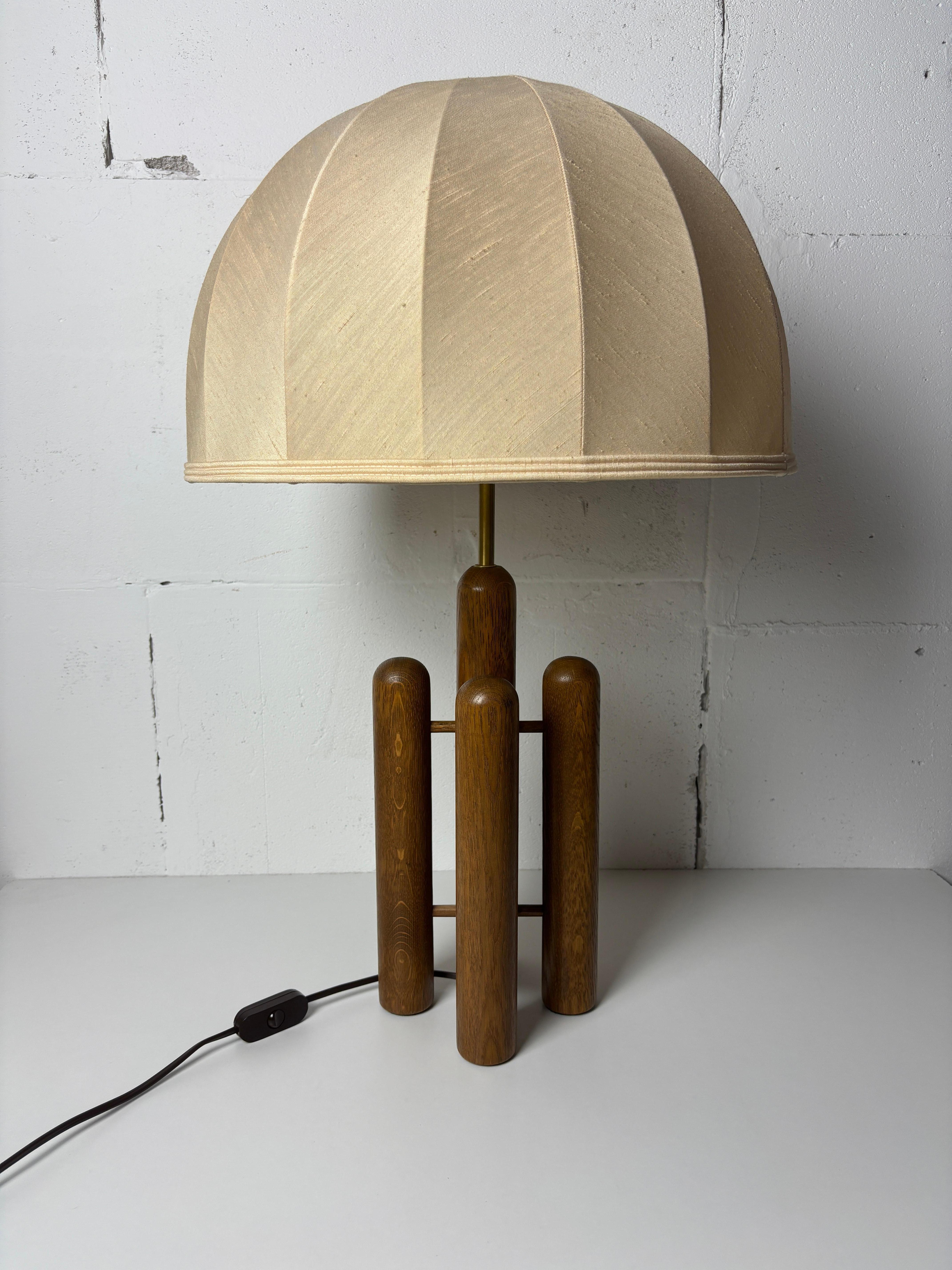 organische skulpturale architektonische Pilz-Tischlampe aus der Mitte des Jahrhunderts von Temde im Angebot 3