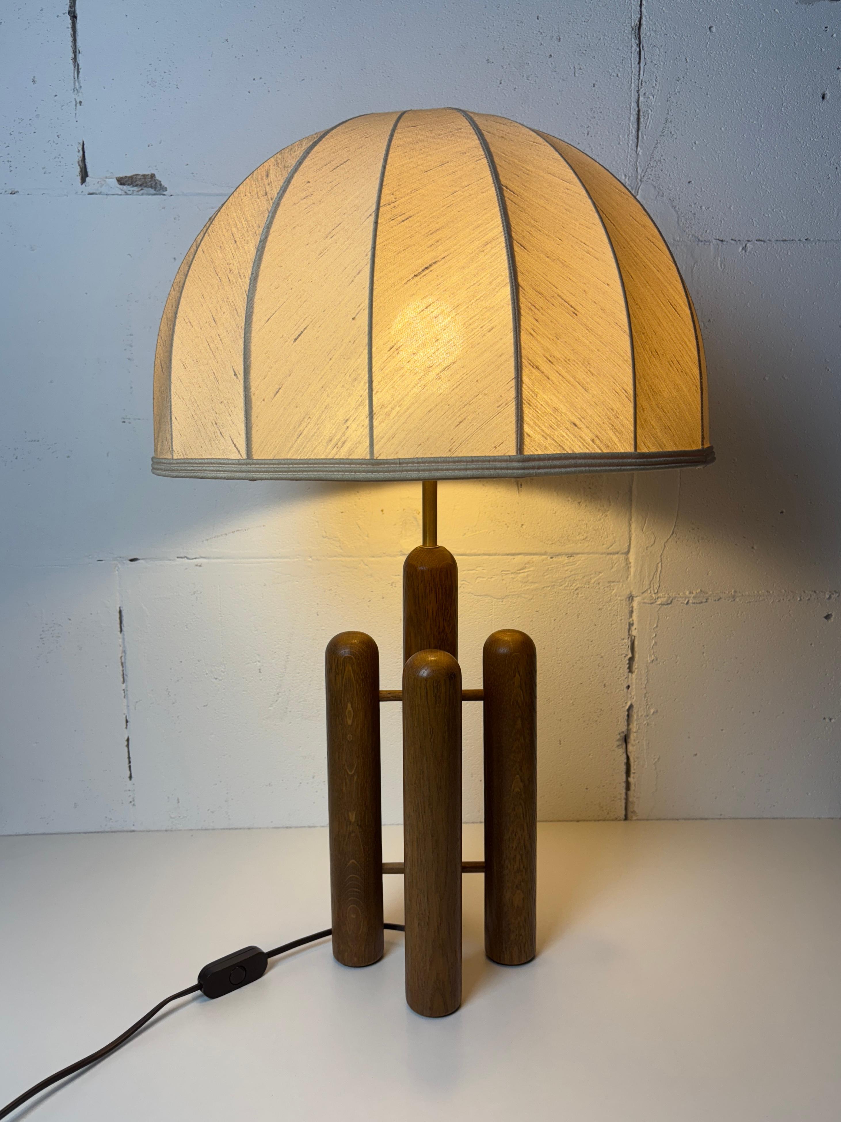 organische skulpturale architektonische Pilz-Tischlampe aus der Mitte des Jahrhunderts von Temde im Angebot 4
