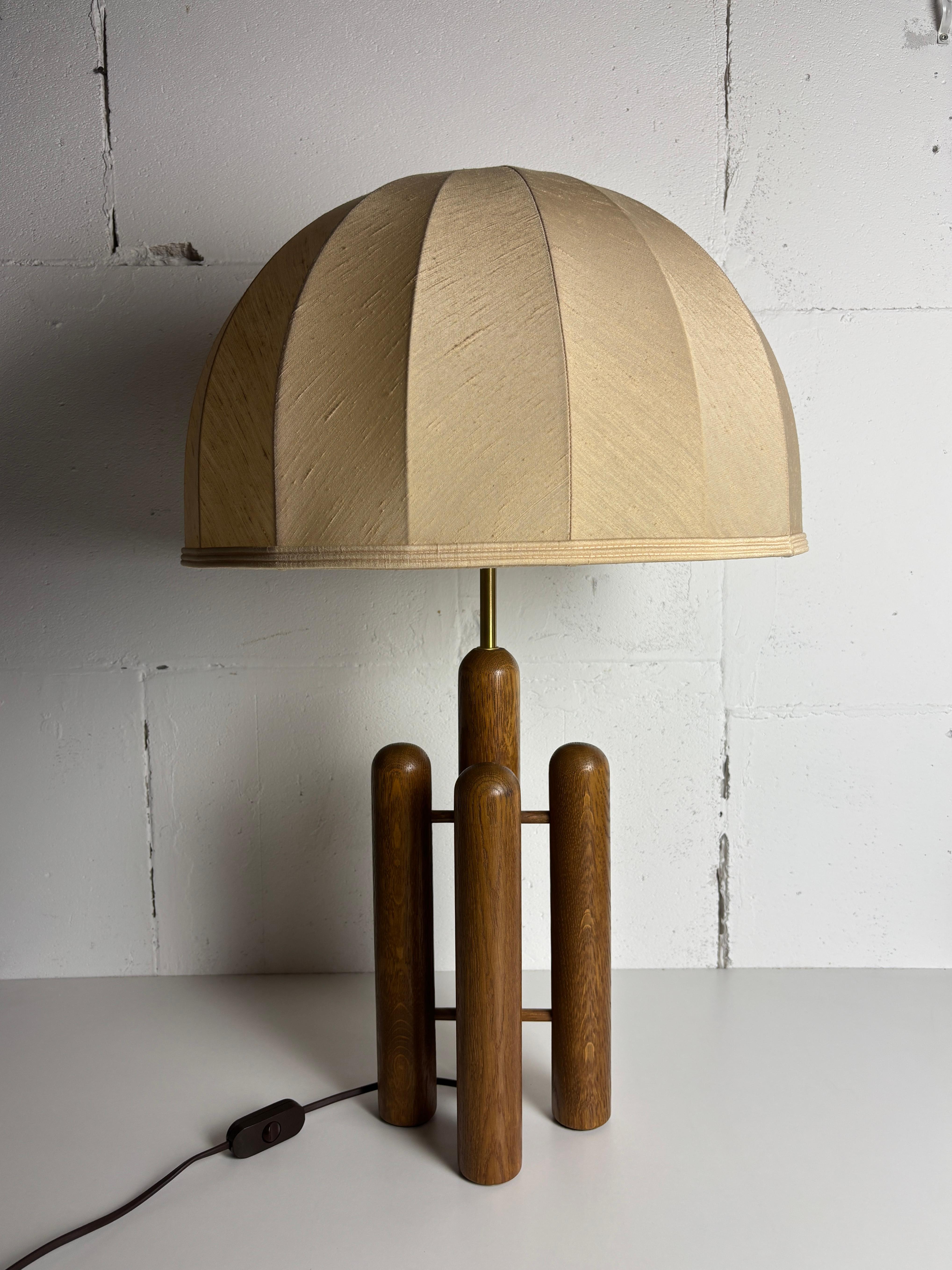 organische skulpturale architektonische Pilz-Tischlampe aus der Mitte des Jahrhunderts von Temde (Moderne der Mitte des Jahrhunderts) im Angebot