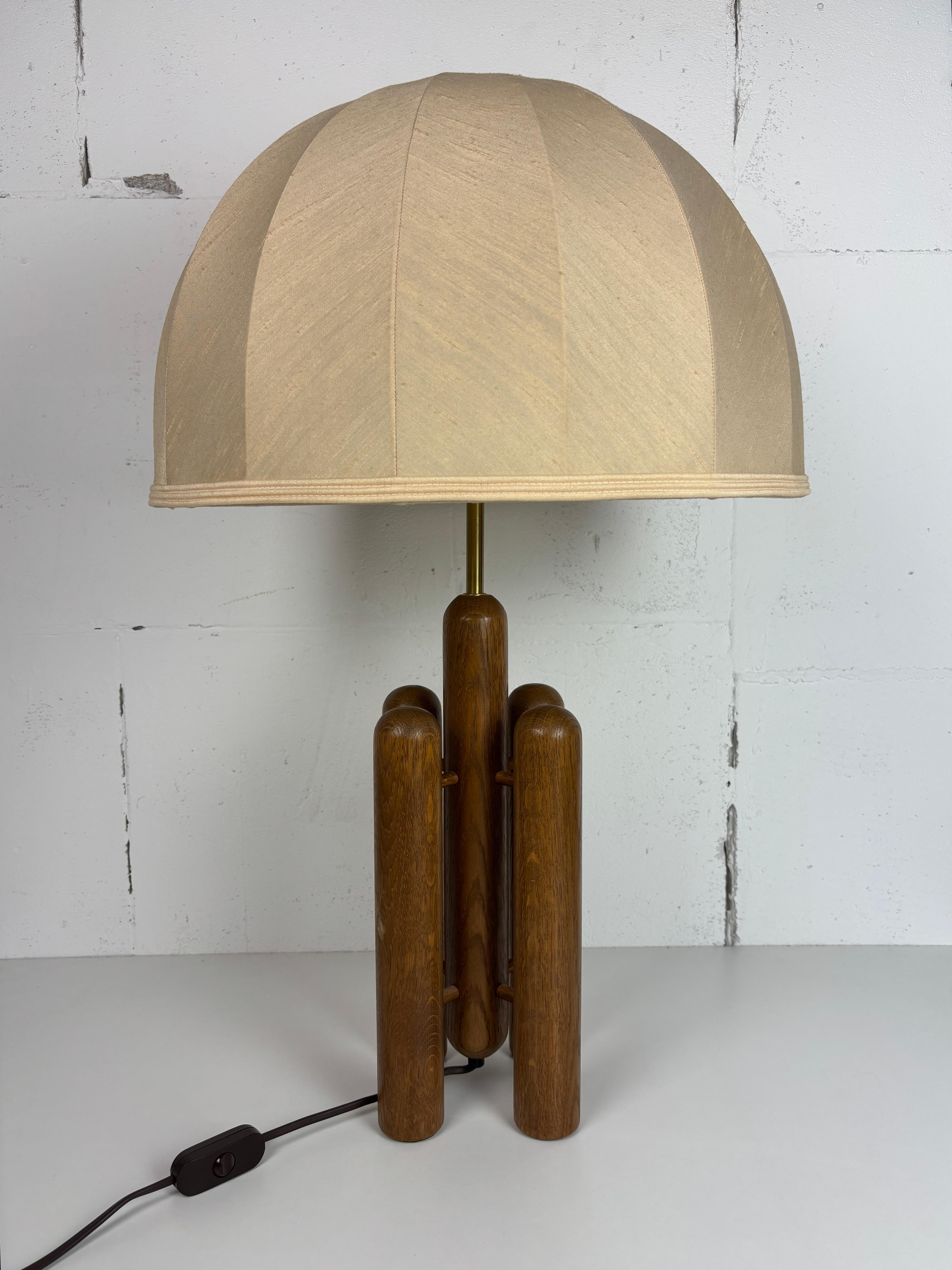 organische skulpturale architektonische Pilz-Tischlampe aus der Mitte des Jahrhunderts von Temde im Angebot 1