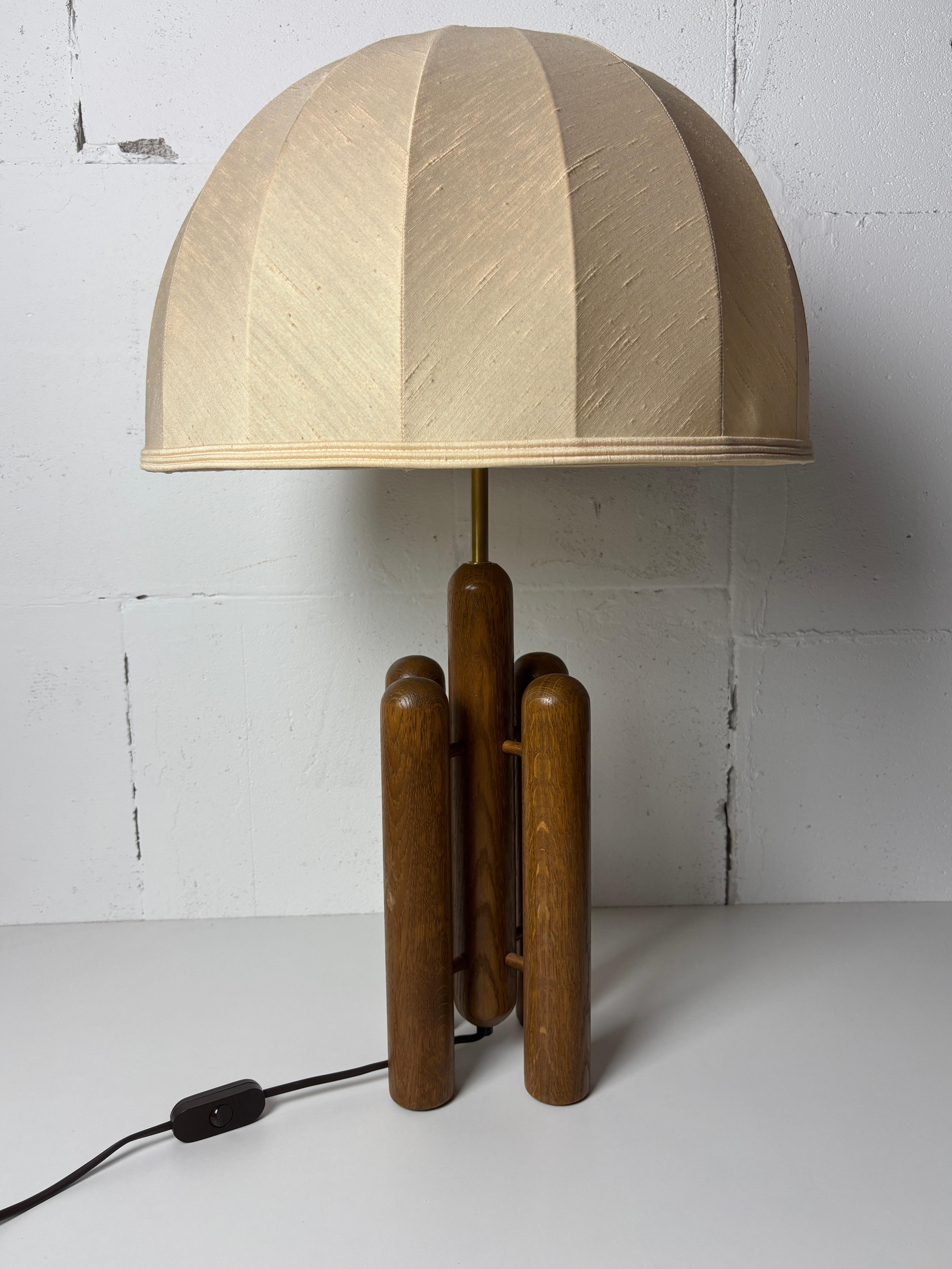 organische skulpturale architektonische Pilz-Tischlampe aus der Mitte des Jahrhunderts von Temde im Angebot 2
