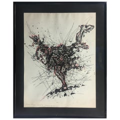 Gerard Eppele Midcentury Original Drawing "Eppreuve d'Artist"