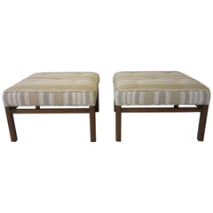 Midcentury Ottomans in the Style of Dunbar