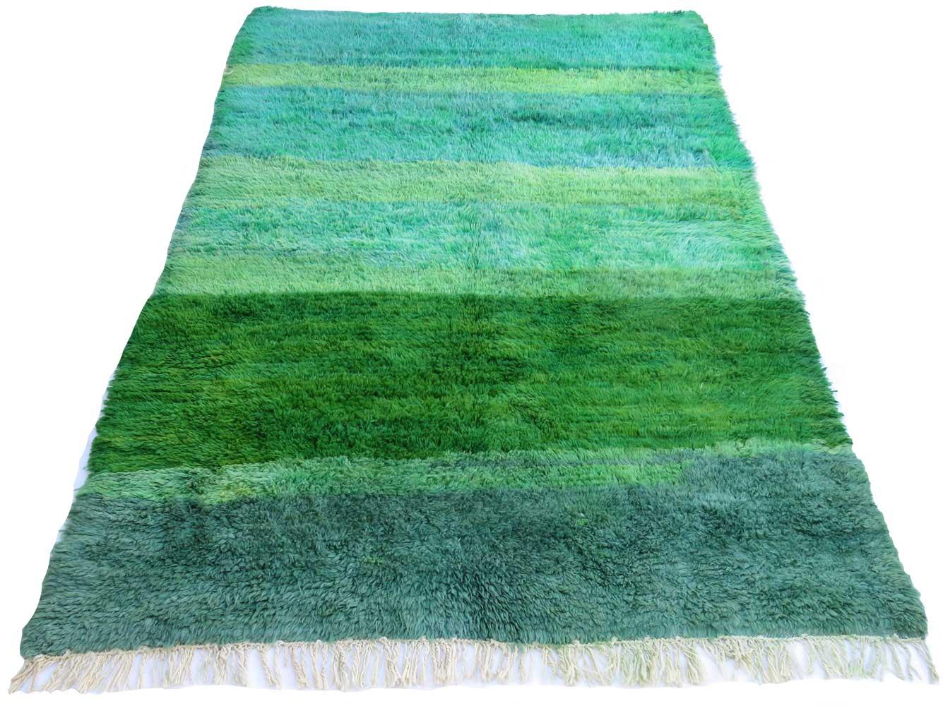 Midcentury Moroccan Oulmes Rug  6'1 X 9'3 In Good Condition For Sale In Los Angeles, CA