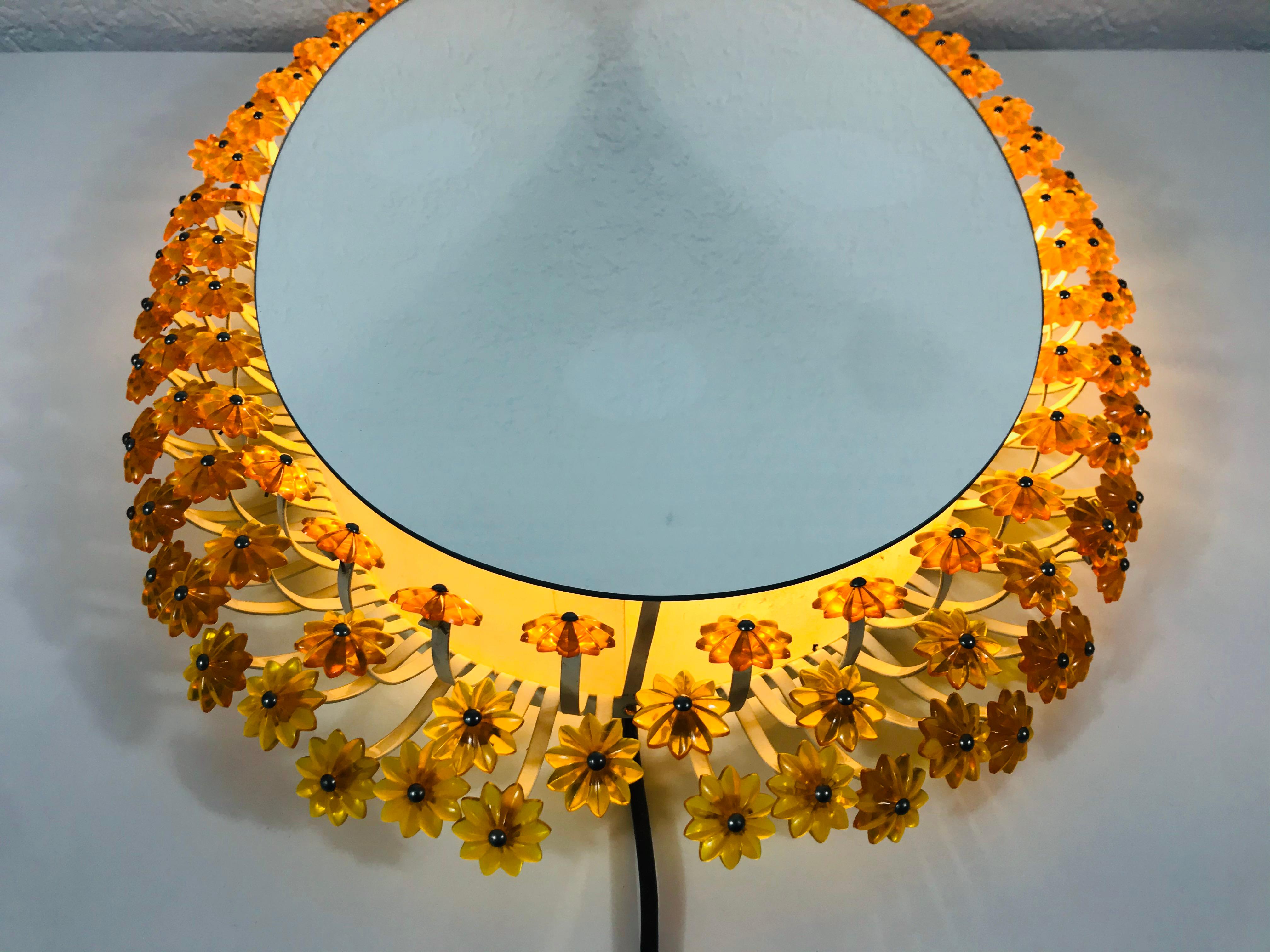 Midcentury Oval Illuminated Mirror by Emil Stejnar for Rupert Nikoll, 1960s 3