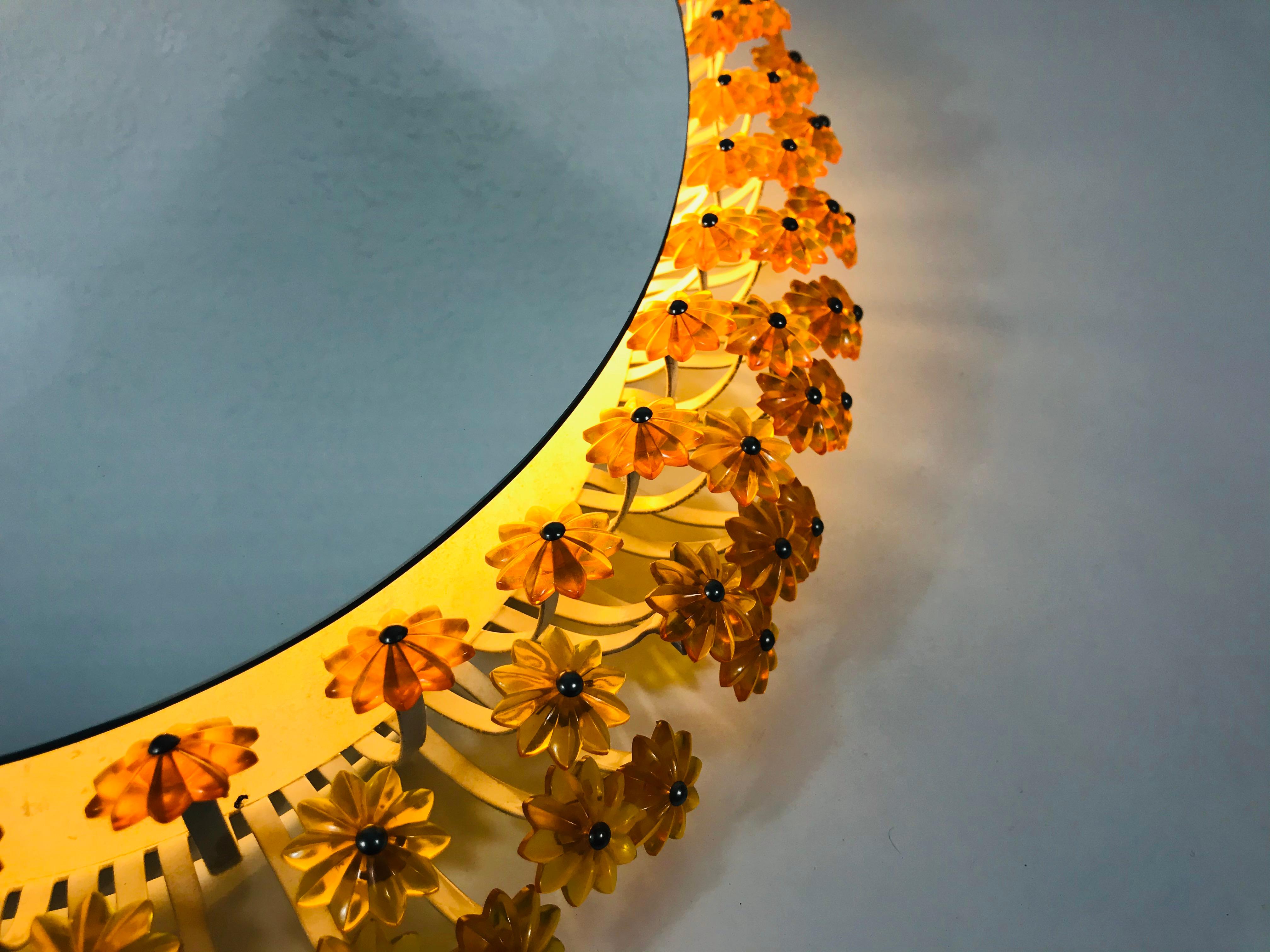 Midcentury Oval Illuminated Mirror by Emil Stejnar for Rupert Nikoll, 1960s 5