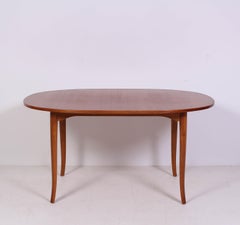 Midcentury "Ovalen" Teak Coffee Table by Carl Malmsten