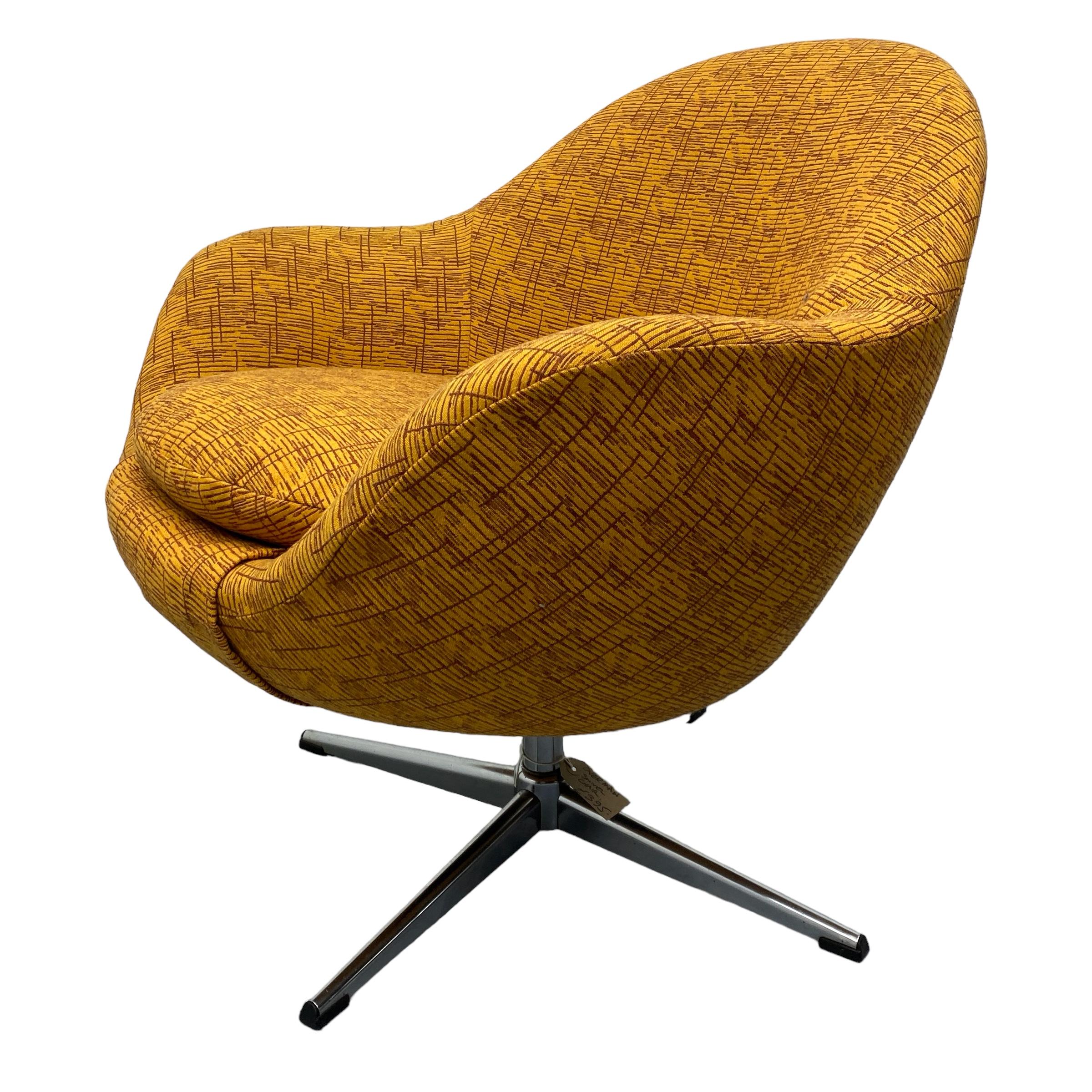 Midcentury Overman Lounge Chair Drehbar (Moderne der Mitte des Jahrhunderts) im Angebot