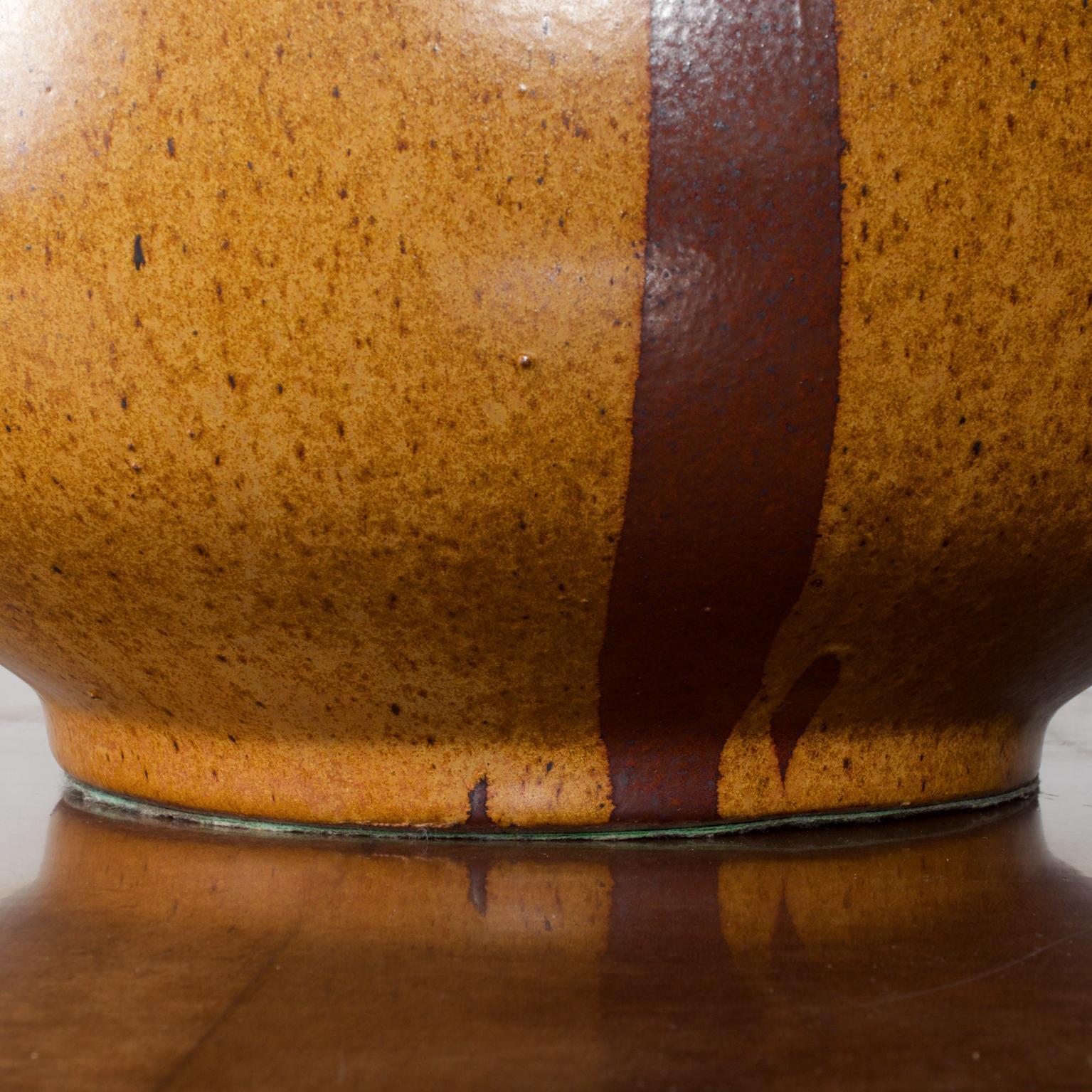 Midcentury Oversized David Cressey Ceramic Vase Table Lamp for Lightolier In Good Condition In Chula Vista, CA