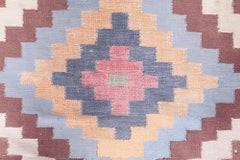 Midcentury Oversized Indian Dhurrie Handmade Rug