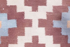 Midcentury Oversized Indian Dhurrie Handmade Rug