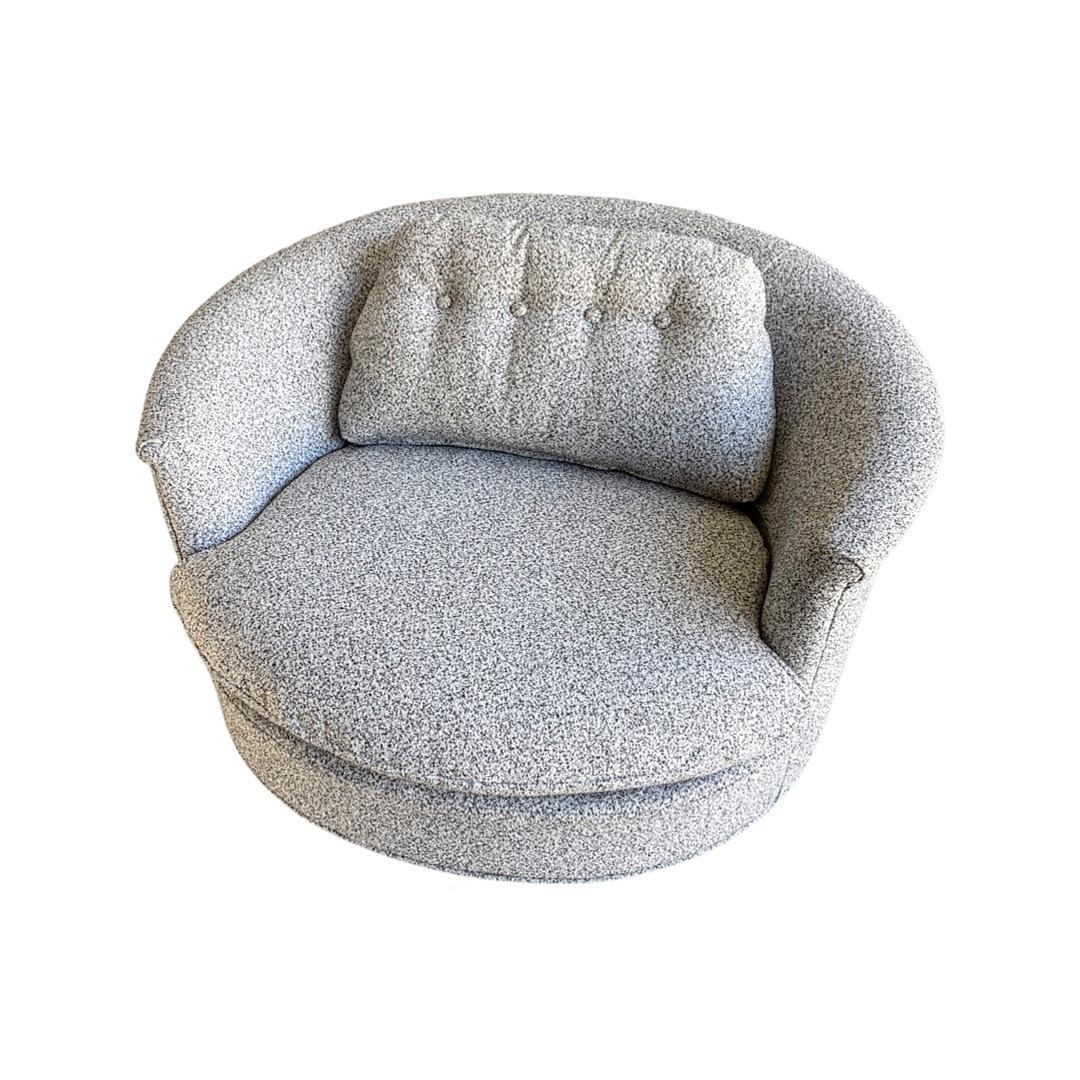 large round swivel lounge chair