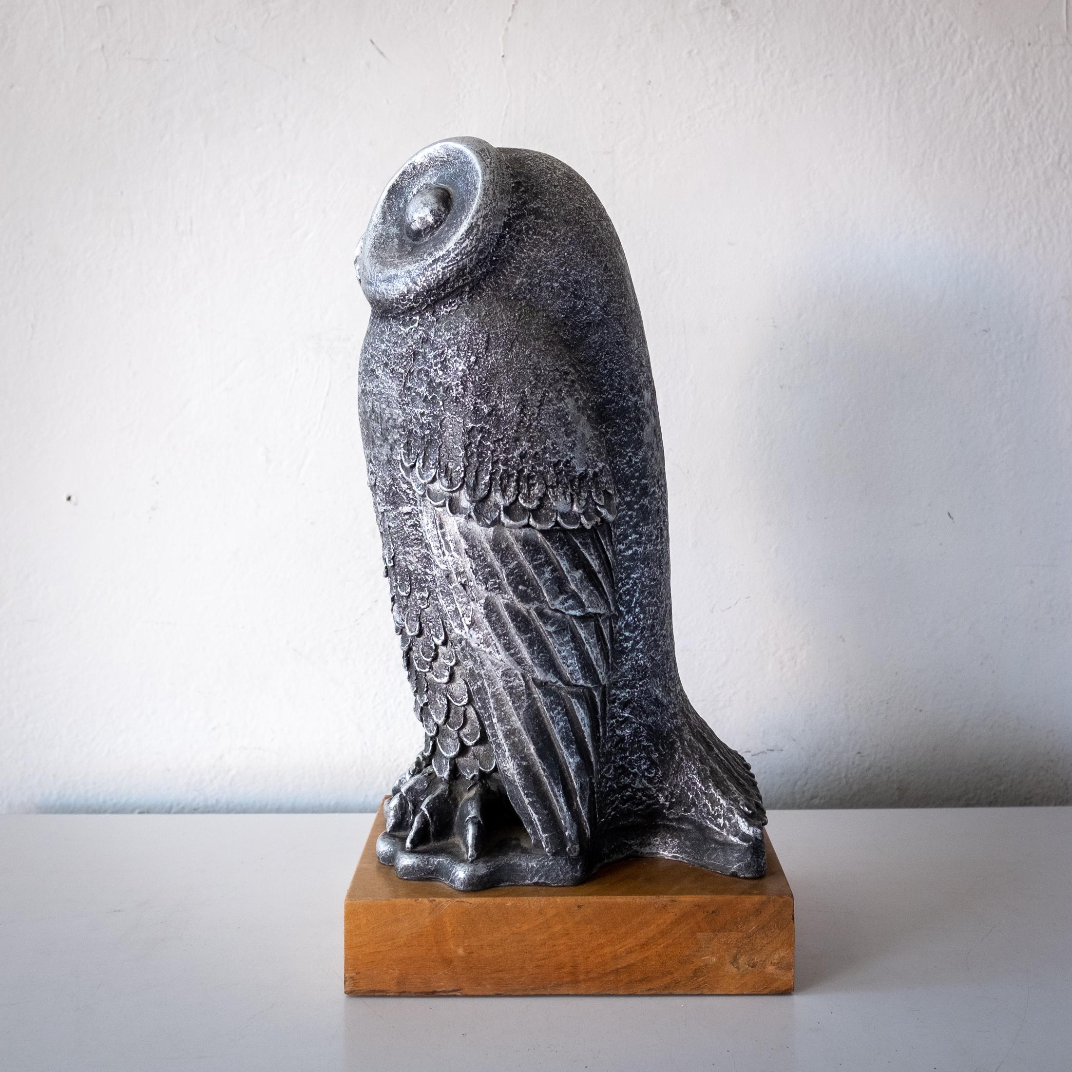 Mid-Century Owl Sculpture by Paul Ballardo, 1970s For Sale 2