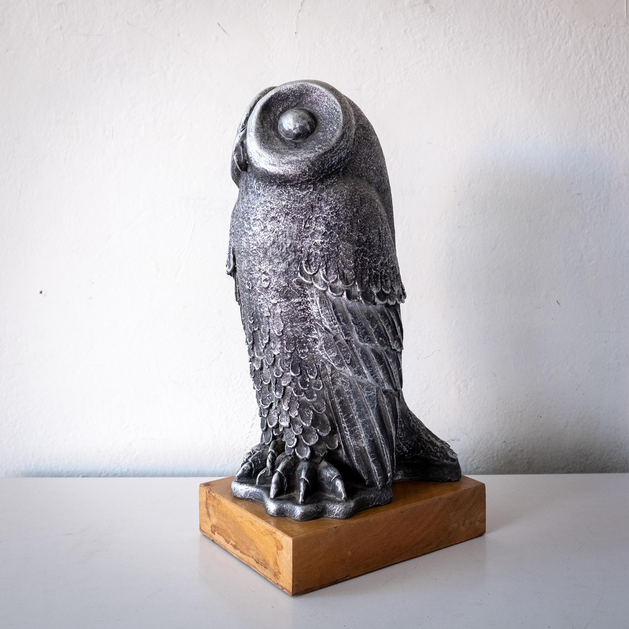 Mid-Century Owl Sculpture by Paul Ballardo, 1970s For Sale 3
