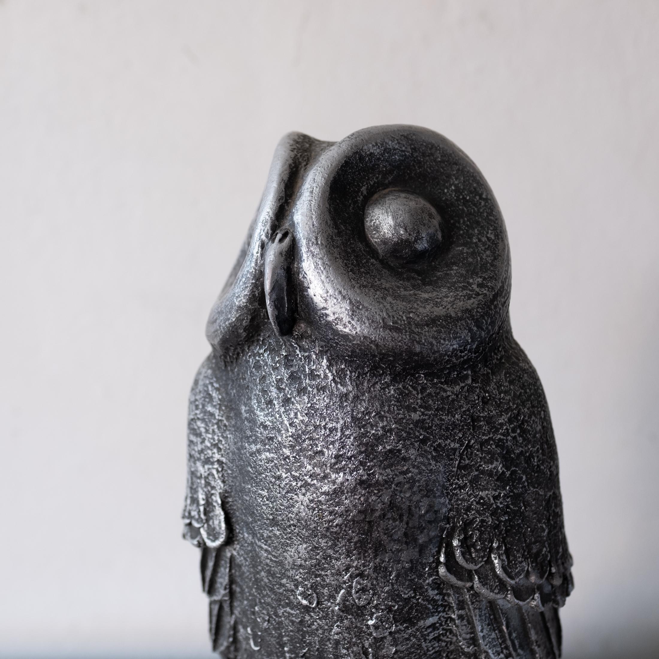American Mid-Century Owl Sculpture by Paul Ballardo, 1970s For Sale