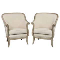 Midcentury Painted Frame Decca Europe Armchairs