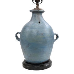 Lampada in ceramica dipinta del Medioevo