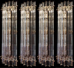 Paar italienische Wandleuchten aus der Jahrhundertmitte, Murano, 1990er Jahre