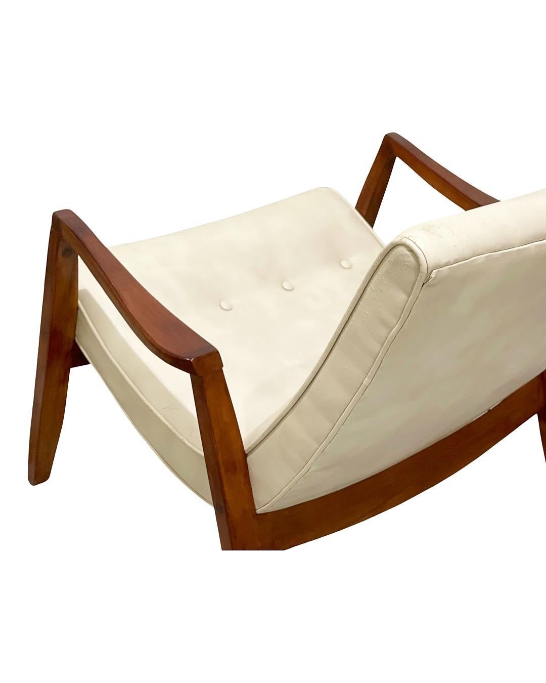 Mid-Century Modern Midcentury Pair Milo Baughman Scoop Lounge Chairs for James Inc, Circa 1953