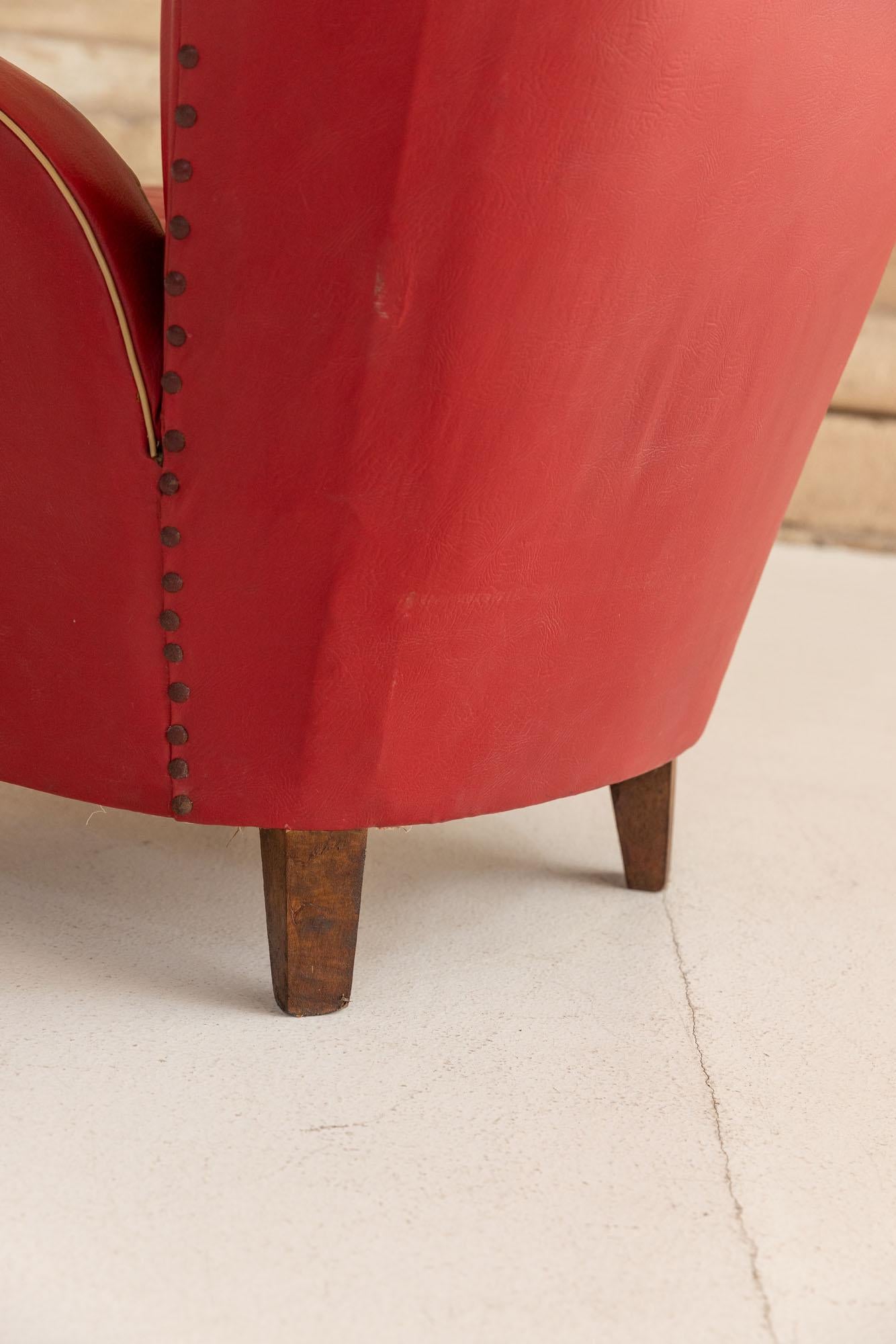 Midcentury pair of armchairs by Paolo Buffa, Italy 1940s For Sale 4