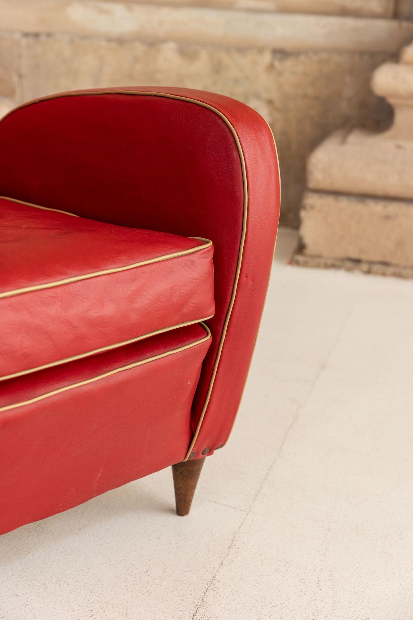 Mid-20th Century Midcentury pair of armchairs by Paolo Buffa, Italy 1940s For Sale