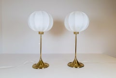 Midcentury Pair of Bergboms B-024 Table Lamps, 1960s, Sweden