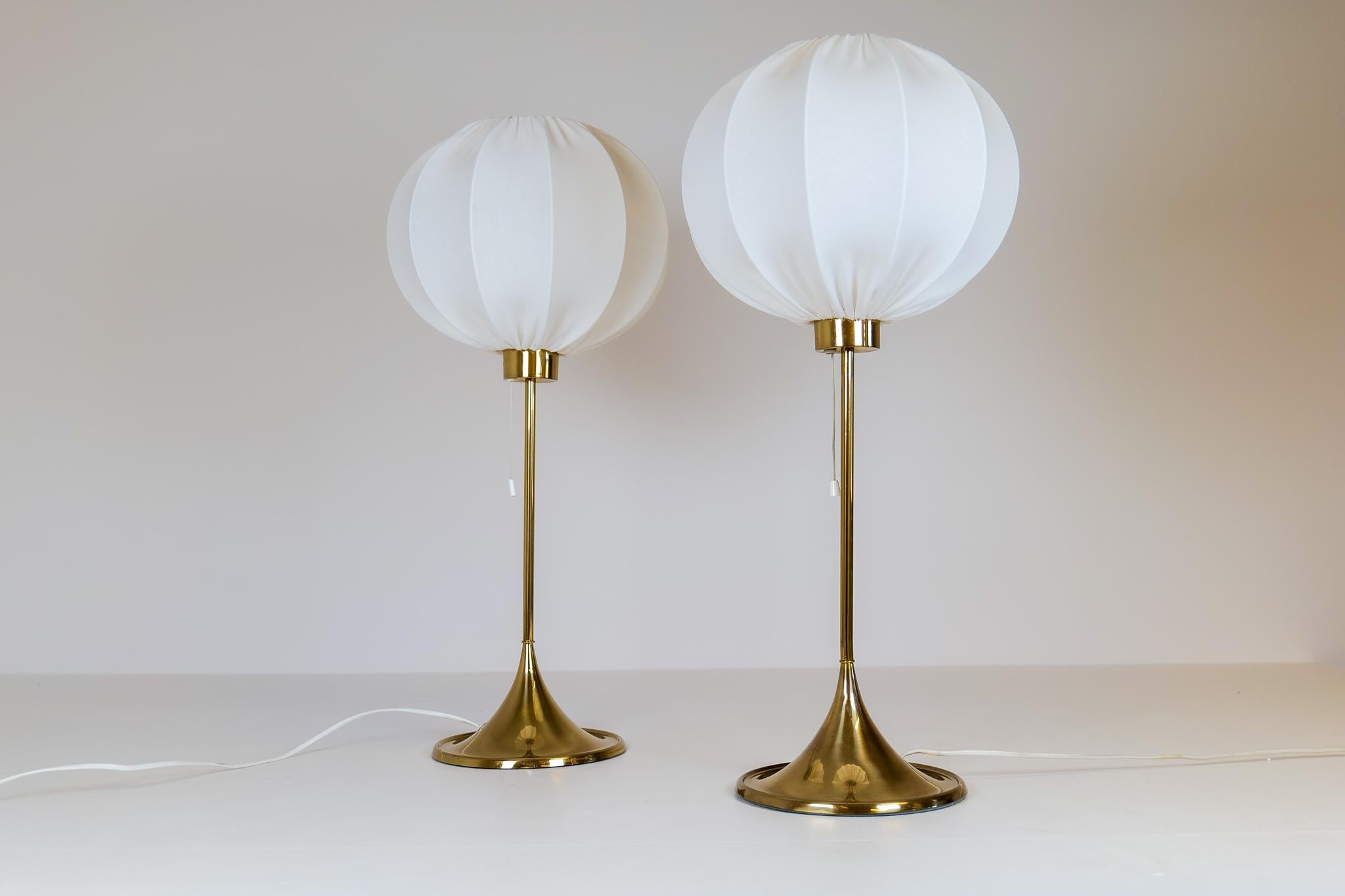 Midcentury Pair of Bergboms B-024 Table Lamps, 1960s, Sweden For Sale 1