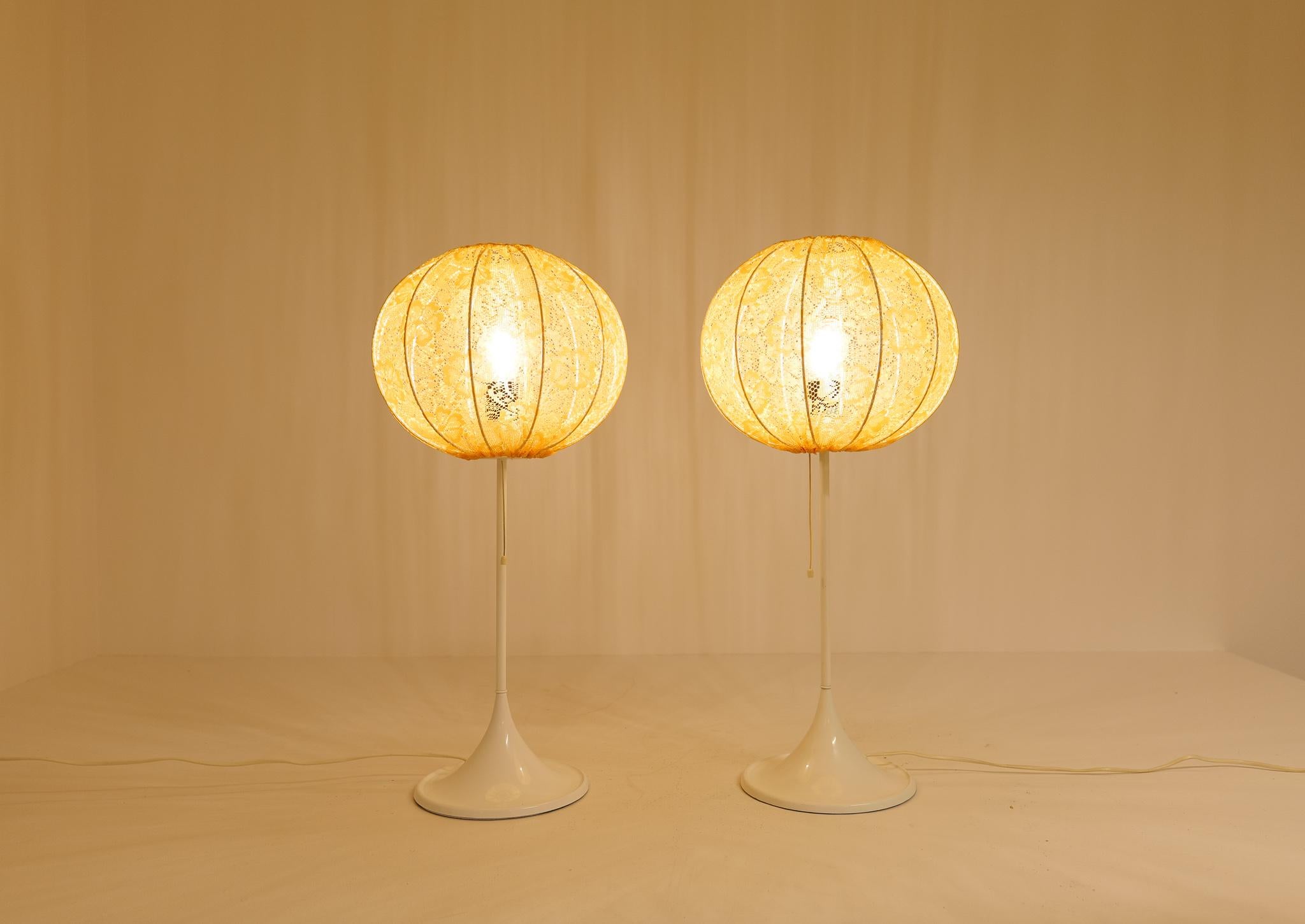 Midcentury Pair of Bergboms B-024 Table Lamps, 1960s, Sweden For Sale 2