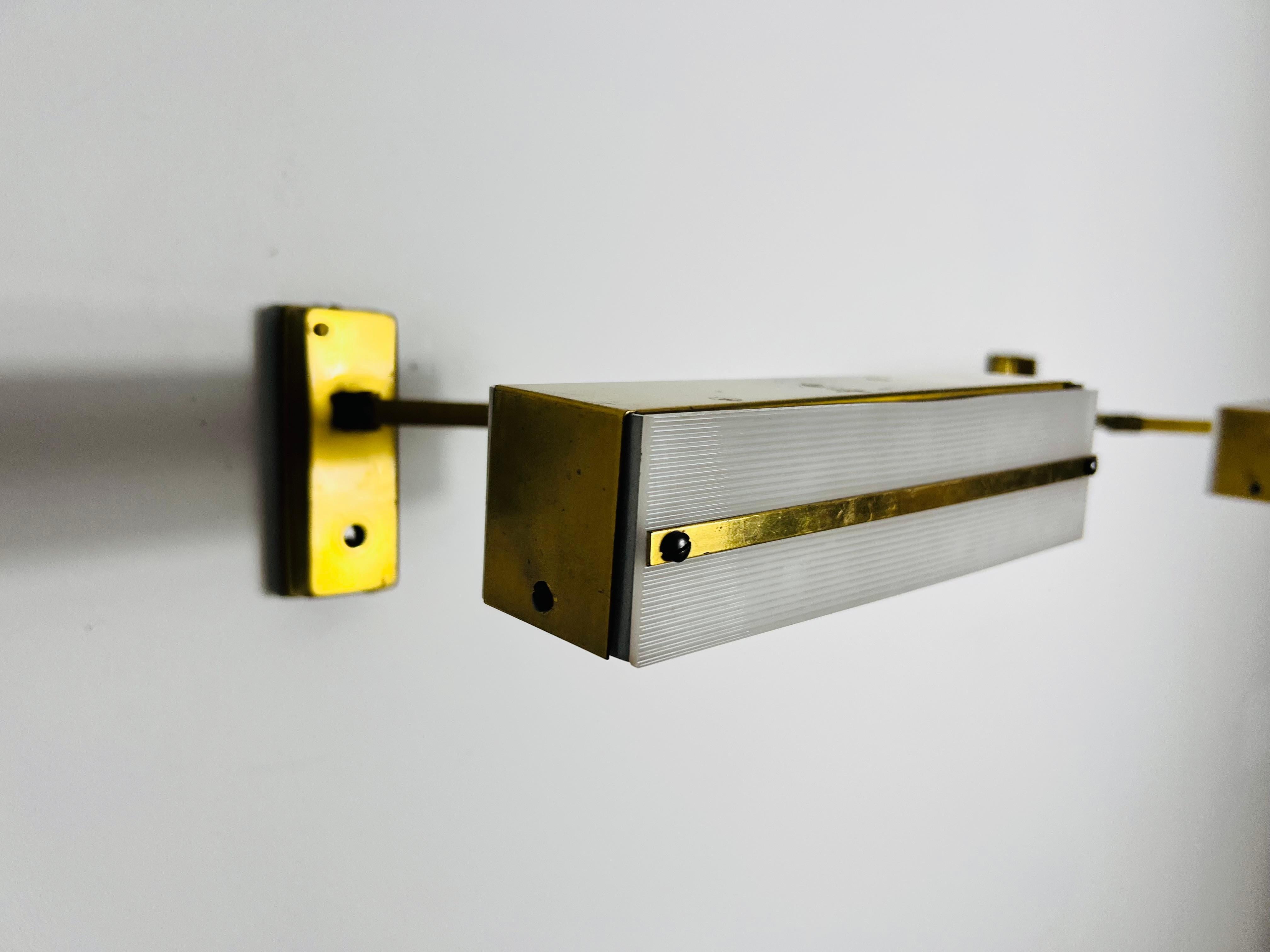 Midcentury Pair of Brass Wall Lamps by Paul Neuhaus, 1960s For Sale 5