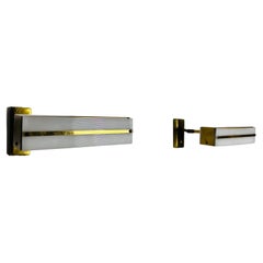 Midcentury Pair of Brass Wall Lamps by Paul Neuhaus, 1960s