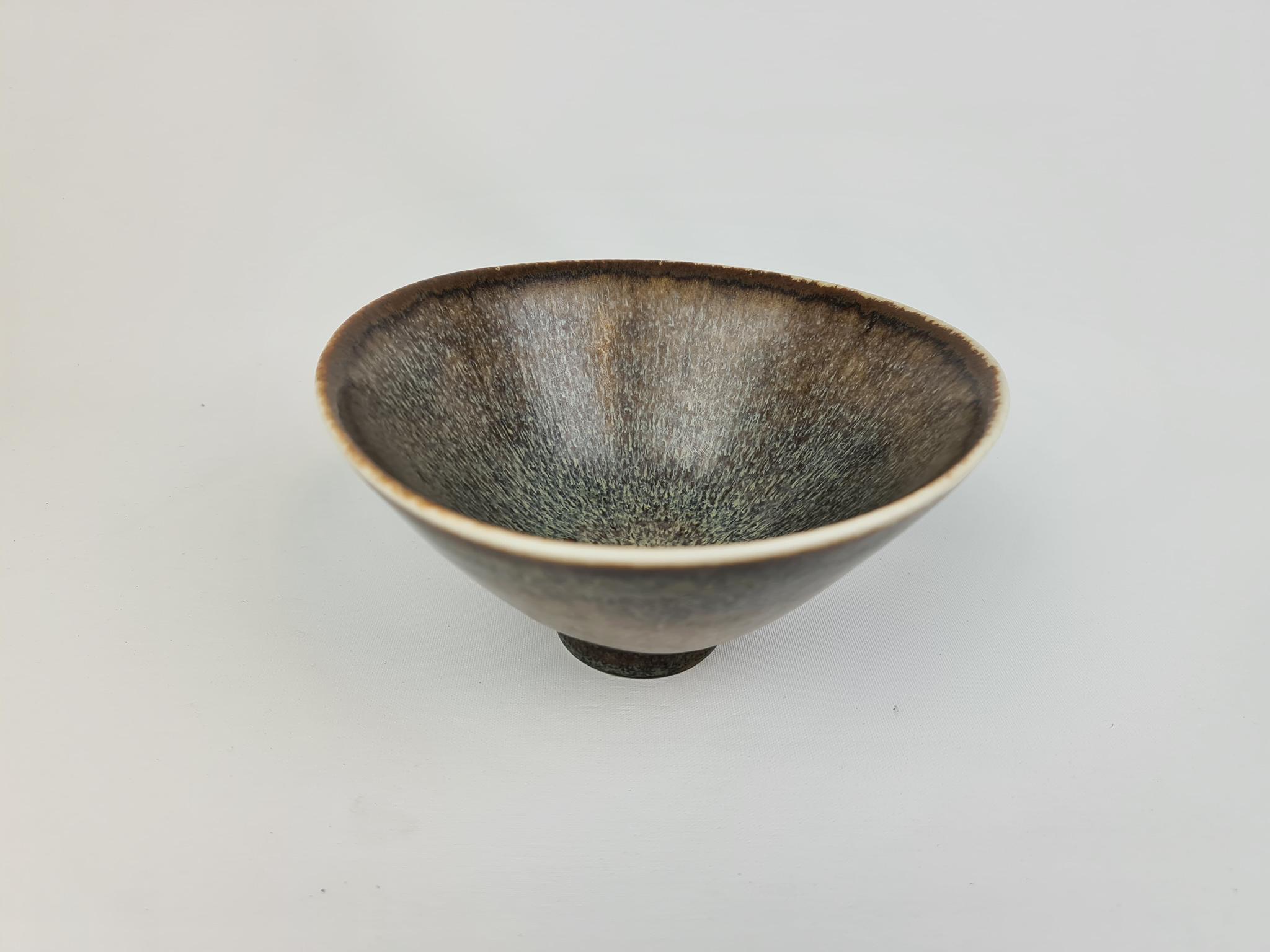 Midcentury Pair of Ceramic Bowls Carl-Harry Stålhane Rörstrand, Sweden, 1950s For Sale 4