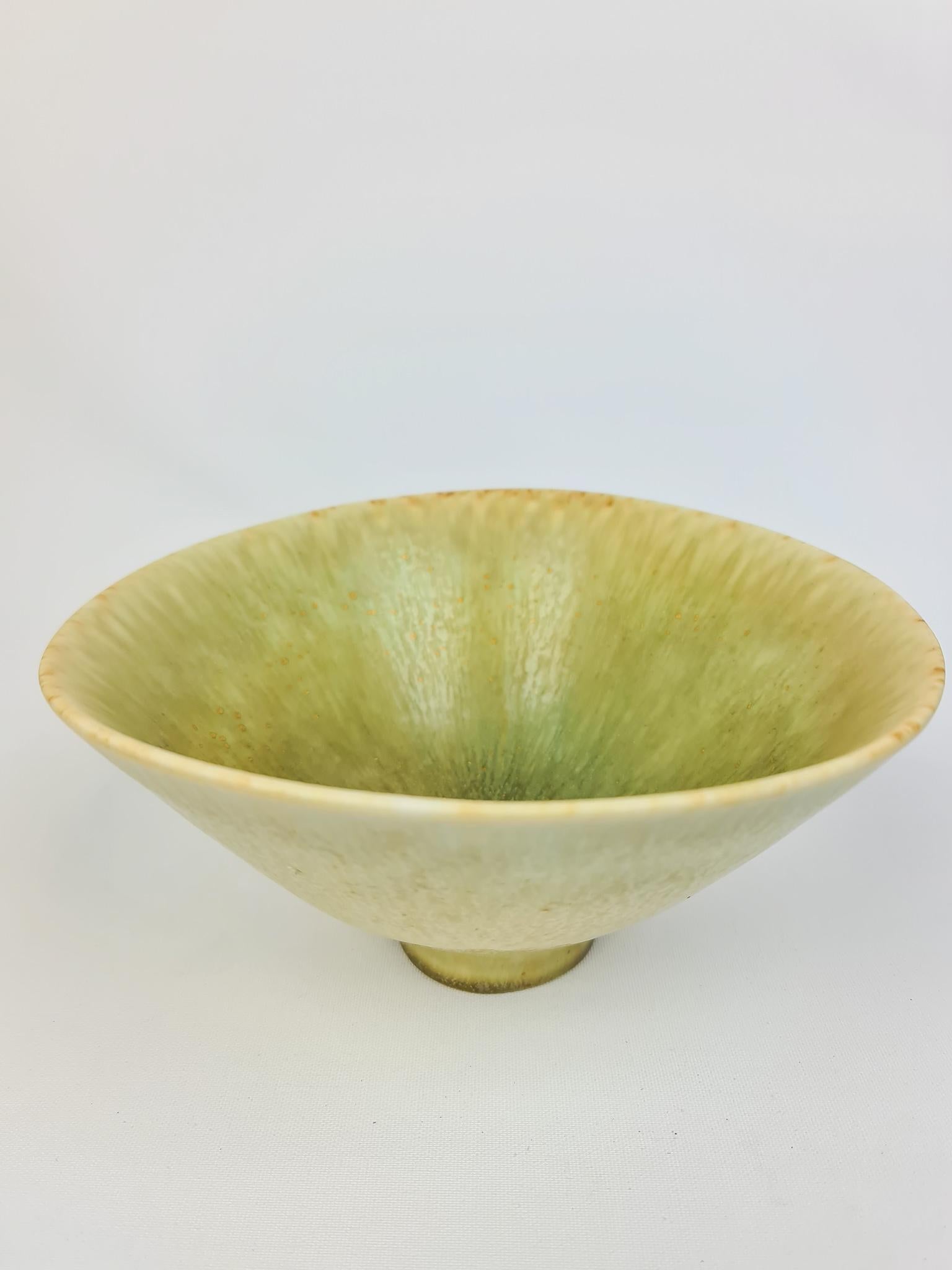 Mid-20th Century Midcentury Pair of Ceramic Bowls Carl-Harry Stålhane Rörstrand, Sweden, 1950s For Sale