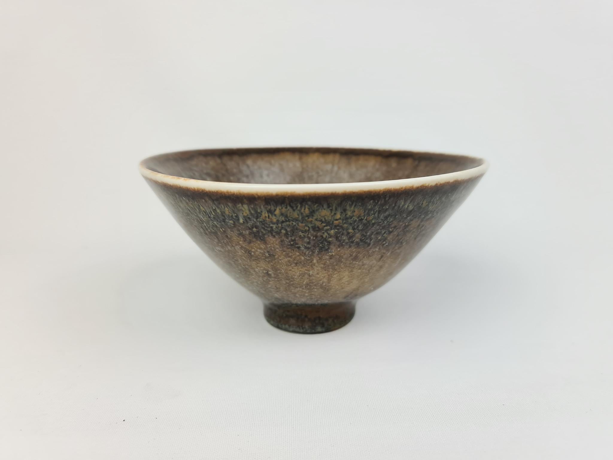 Midcentury Pair of Ceramic Bowls Carl-Harry Stålhane Rörstrand, Sweden, 1950s For Sale 3