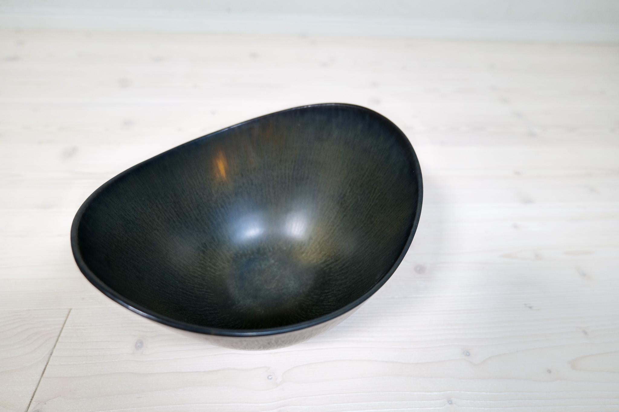 Midcentury Modern Pair of Ceramic Bowls Rörstrand Gunnar Nylund, Sweden For Sale 8