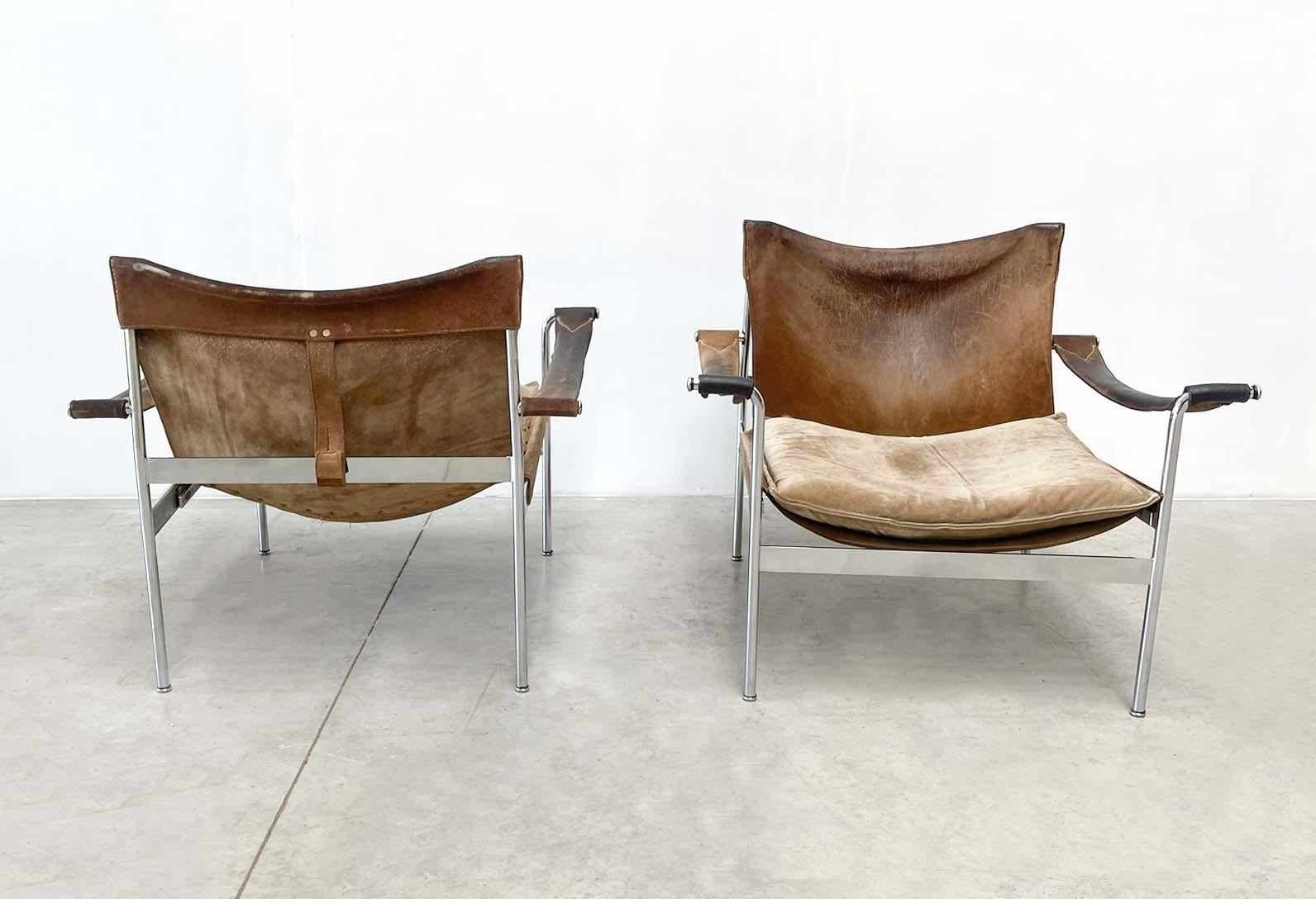 Mid-Century Pair of D99 Lounge Chairs Tecta Hans Konecke In Good Condition In Nijlen, VAN