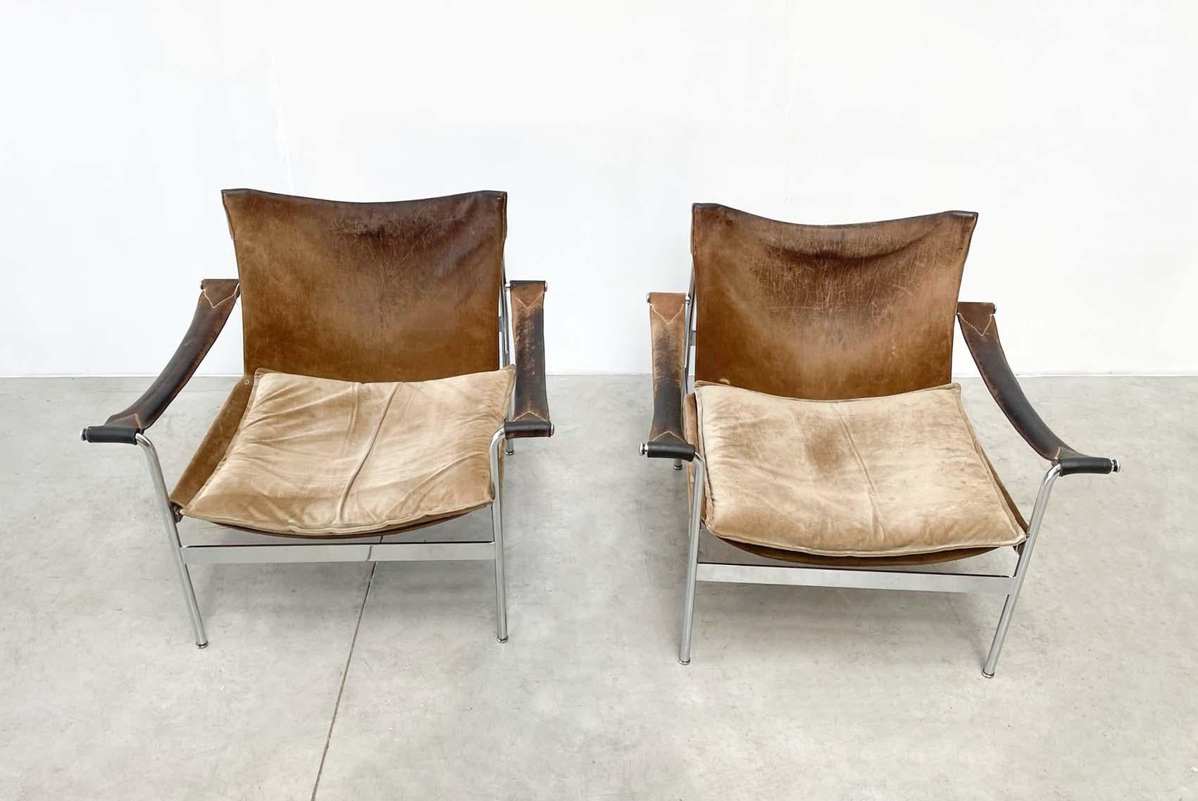 Mid-Century Pair of D99 Lounge Chairs Tecta Hans Konecke 2