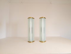 Midcentury Pair of Extra-Large Modern Wall Lamps Attributed to Asea