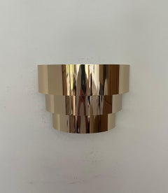Coppia di applique in metallo dorato in stile Mid-Century di Estiluz, Barcellona, anni ’80