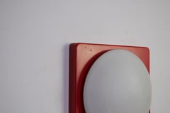 Midcentury Pair of Red Wall Lamps by Paul Neuhaus, 1960s