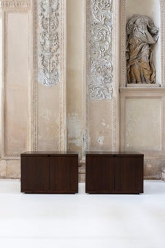 Midcentury pair of sideboards MB 55 designed by Vico Magistretti for Poggi Pavia