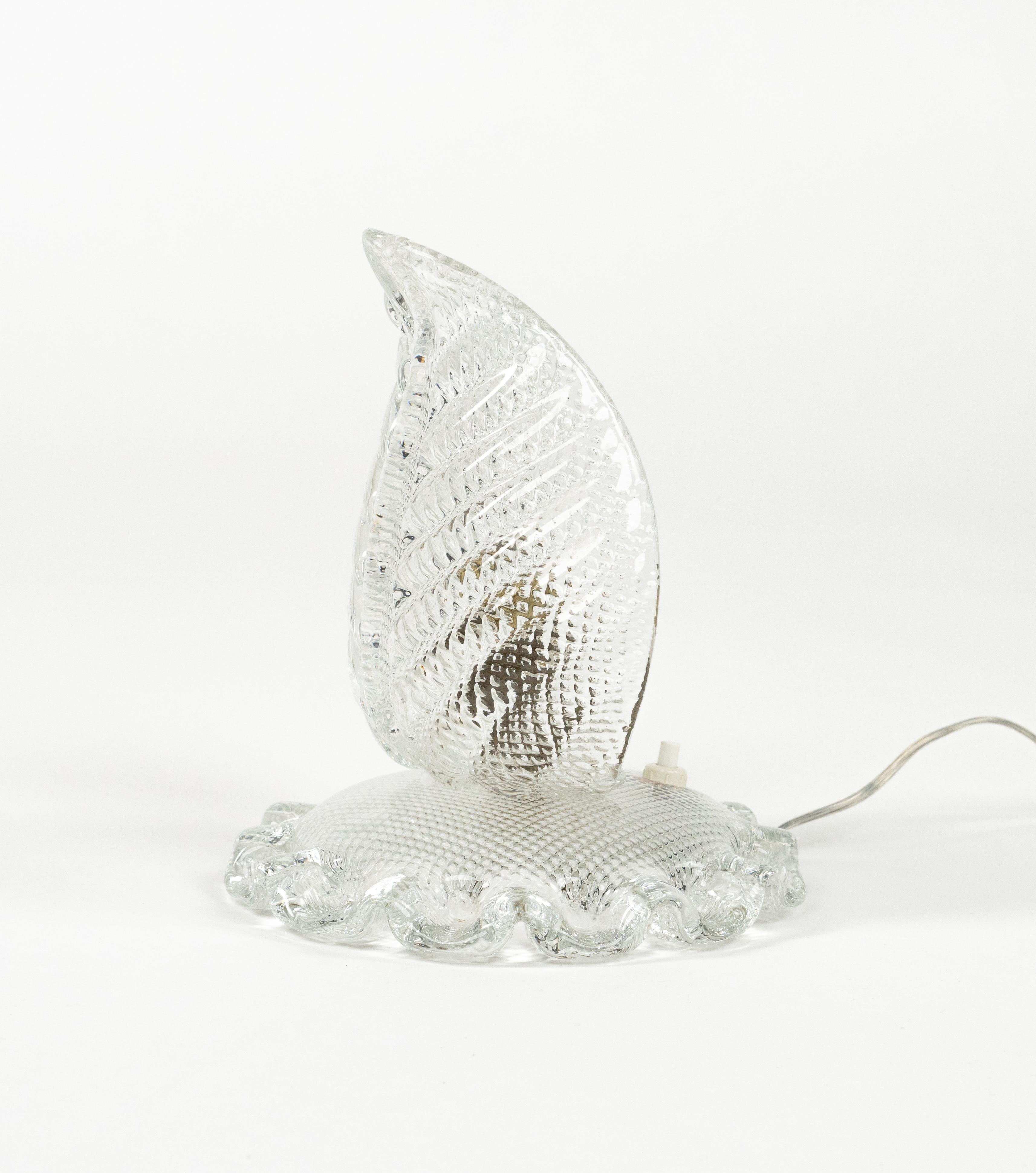 Paire de lampes de table en verre de Murano de style Barovier&Toso, Italie années 1950 en vente 9