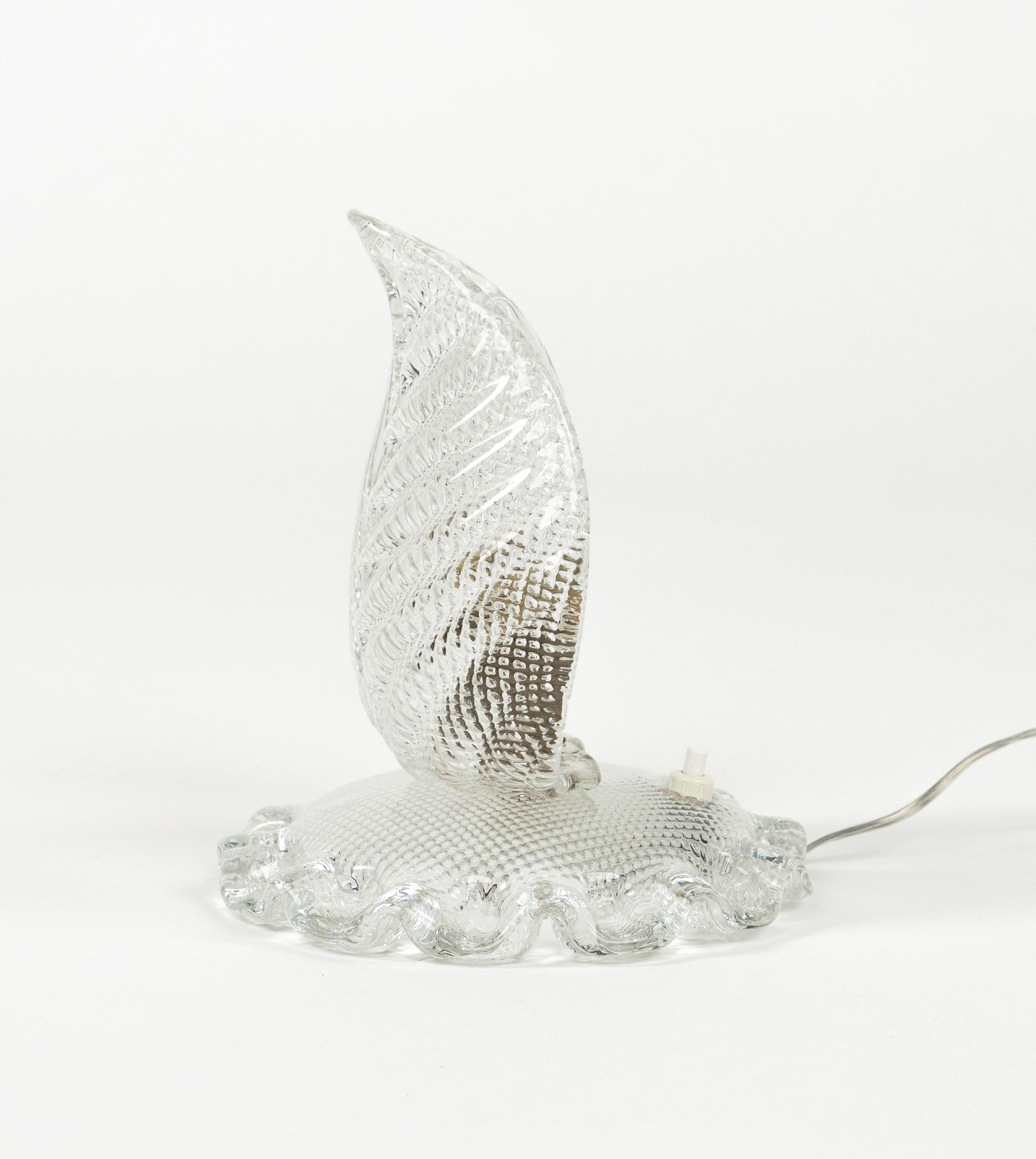 Paire de lampes de table en verre de Murano de style Barovier&Toso, Italie années 1950 en vente 10