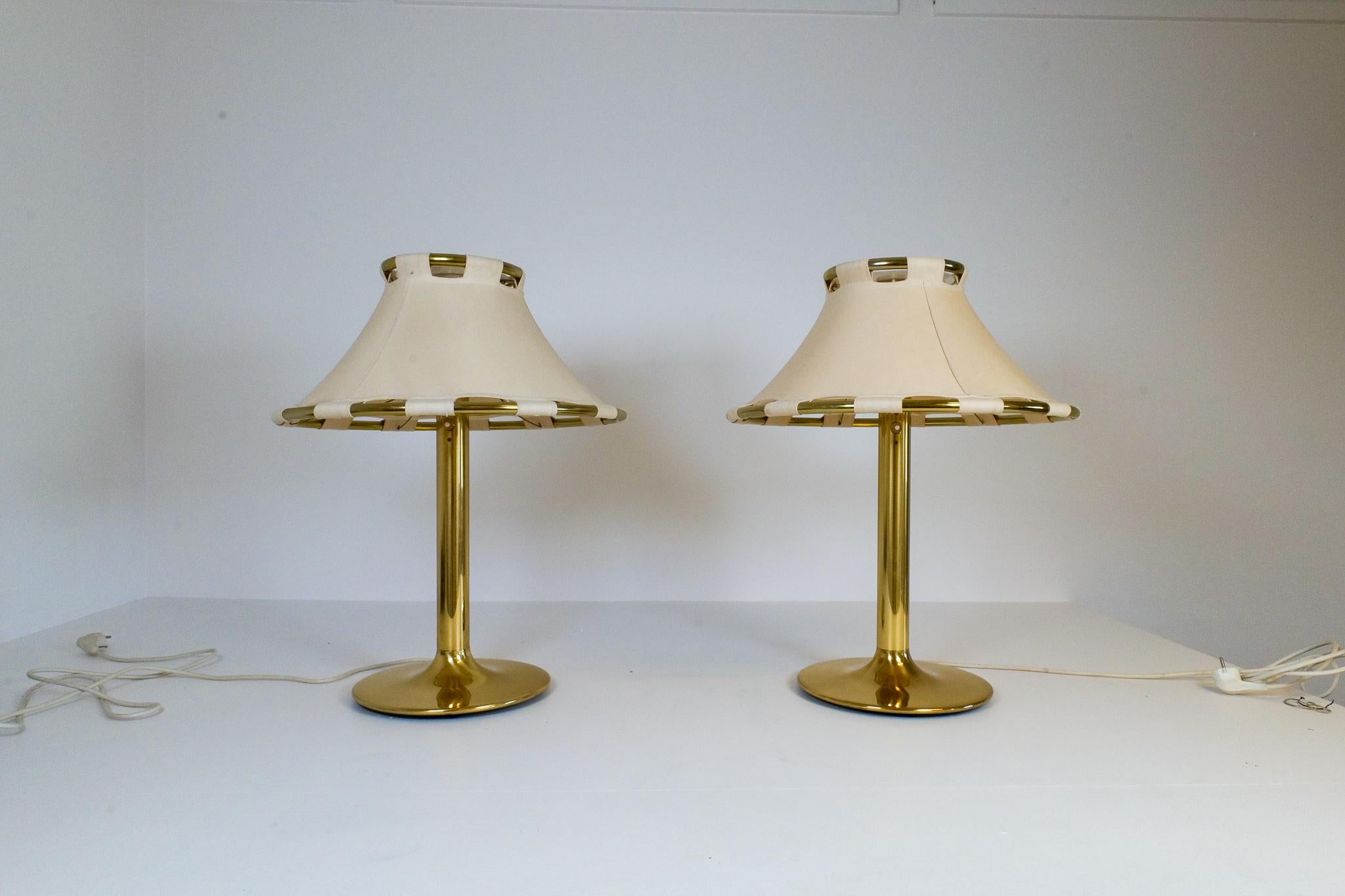 Scandinavian Modern Midcentury Pair of Table Lamps 