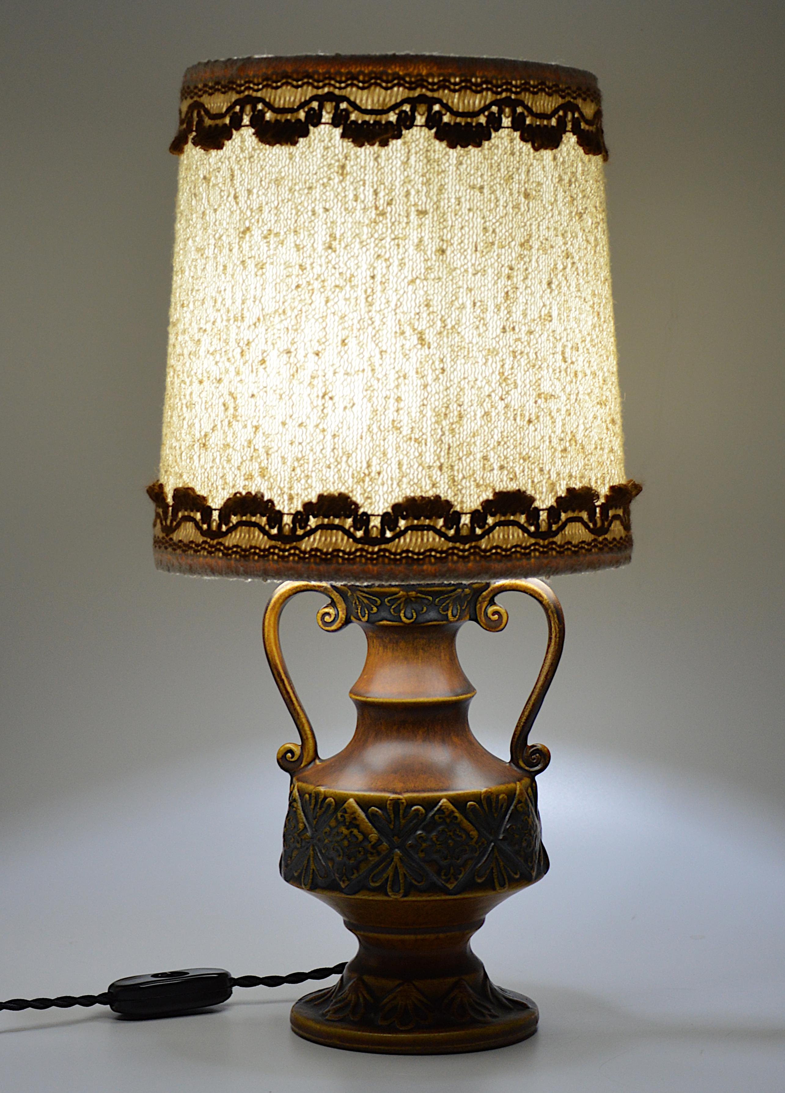 Midcentury Pair of Table Lamps, Germany, Early 1970s In Good Condition For Sale In Saint-Amans-des-Cots, FR