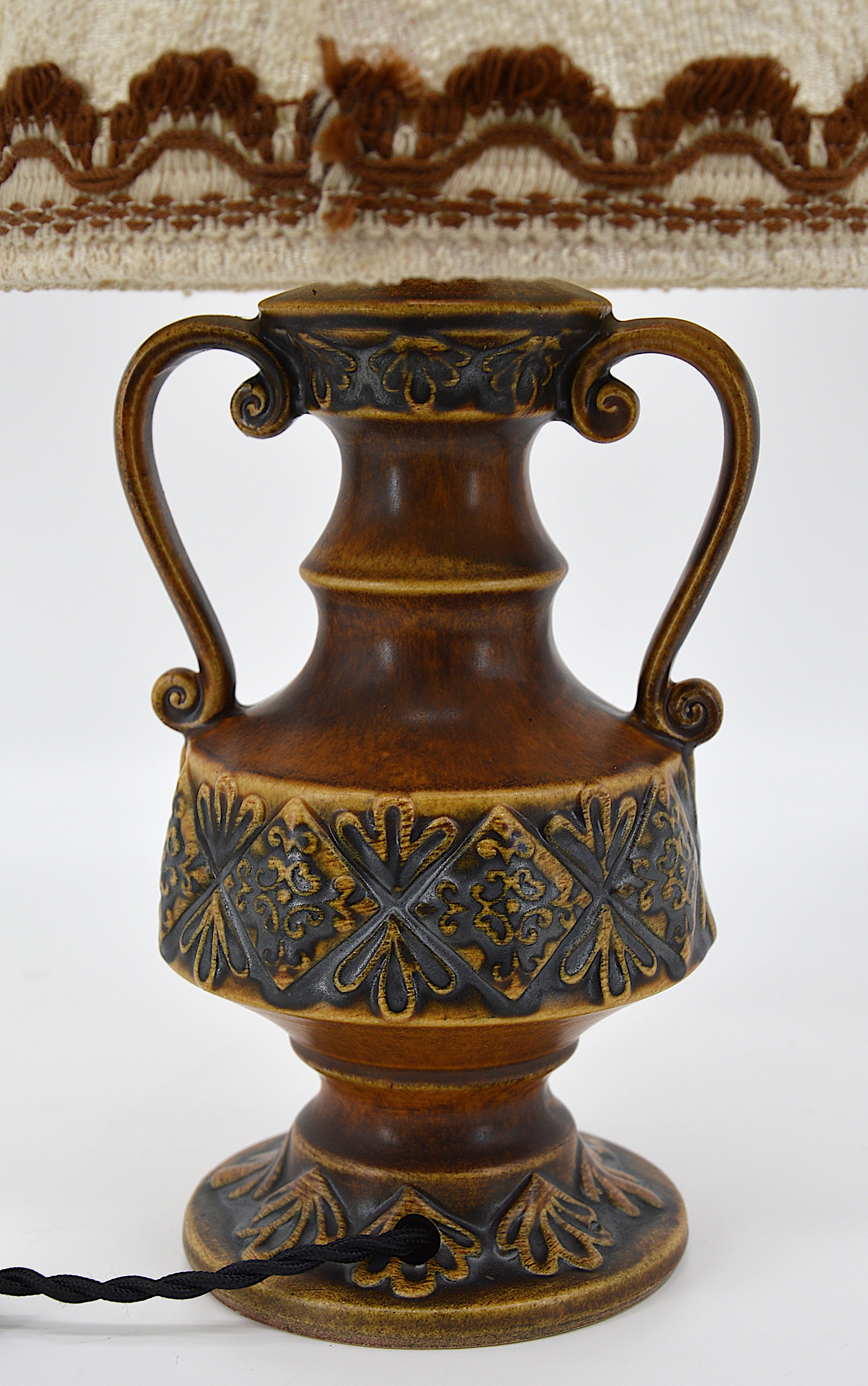 Late 20th Century Midcentury Pair of Table Lamps, Germany, Early 1970s For Sale