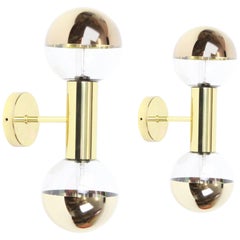 Midcentury Pair of Wall Sconces Design Motoko Ishii by Staff, Germany, 1970s