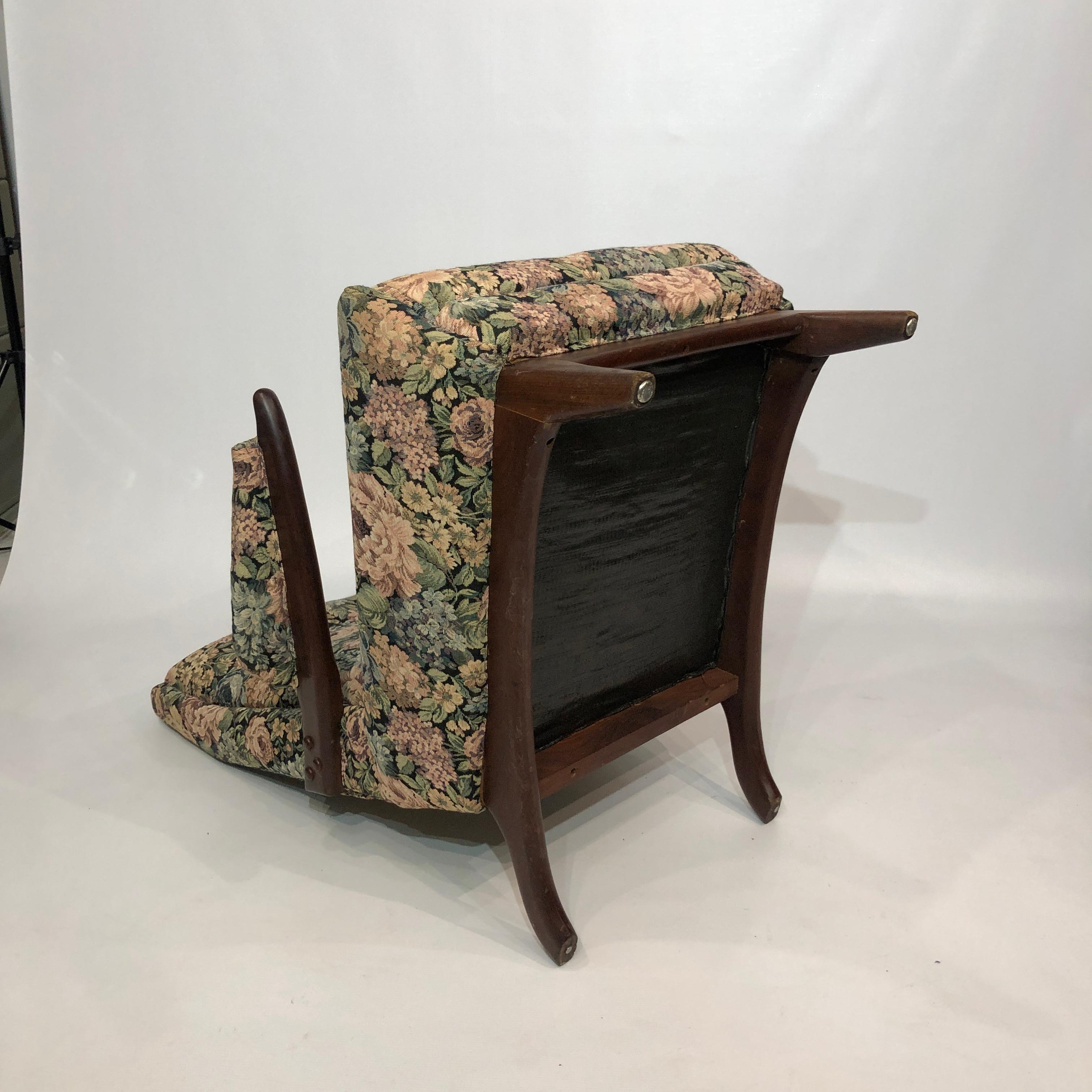 Paire de fauteuils de salon en teck du milieu du siècle 1960 Vintage Retro 1970 canapé en vente 4