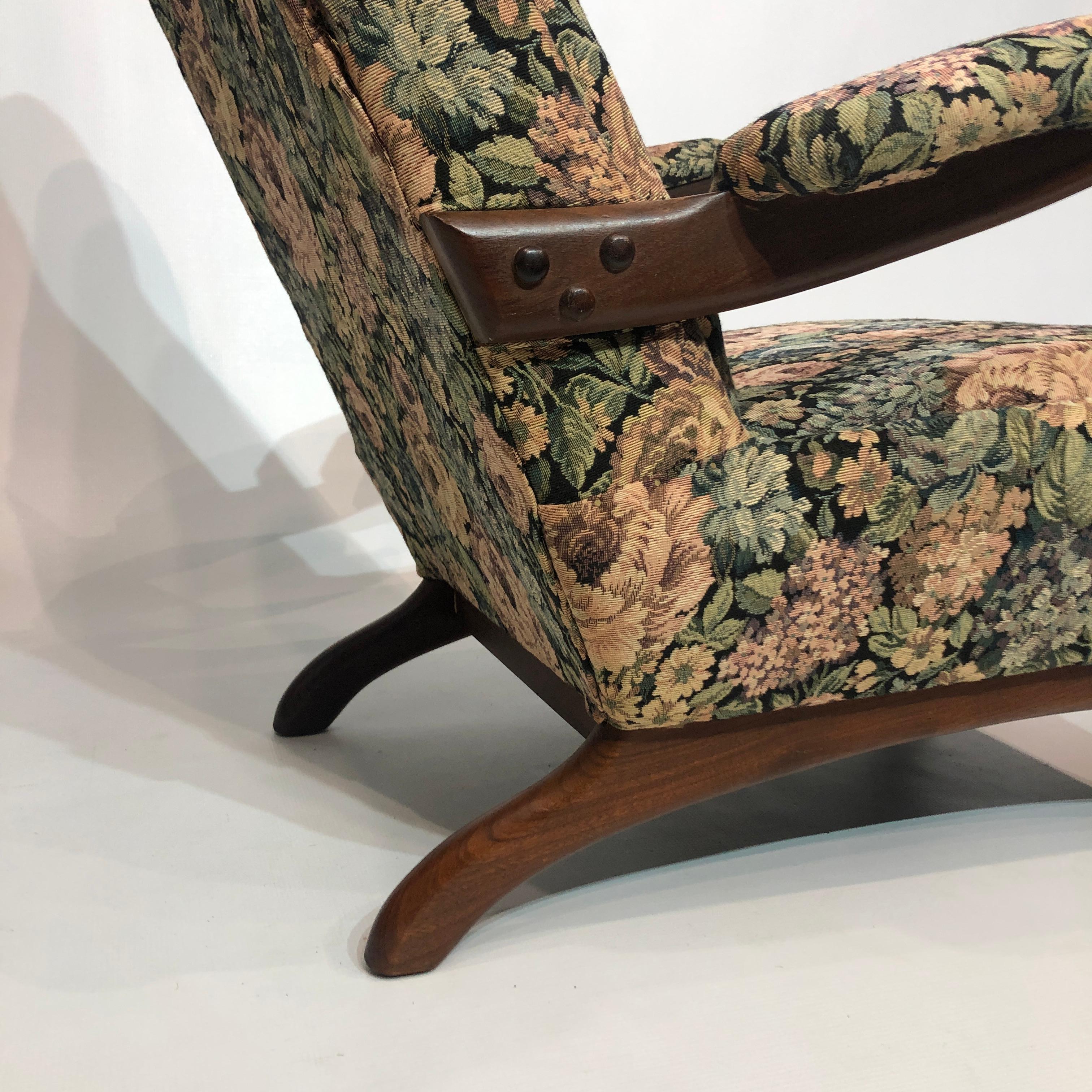 Paire de fauteuils de salon en teck du milieu du siècle 1960 Vintage Rétro 1970 table de canapé en vente 1